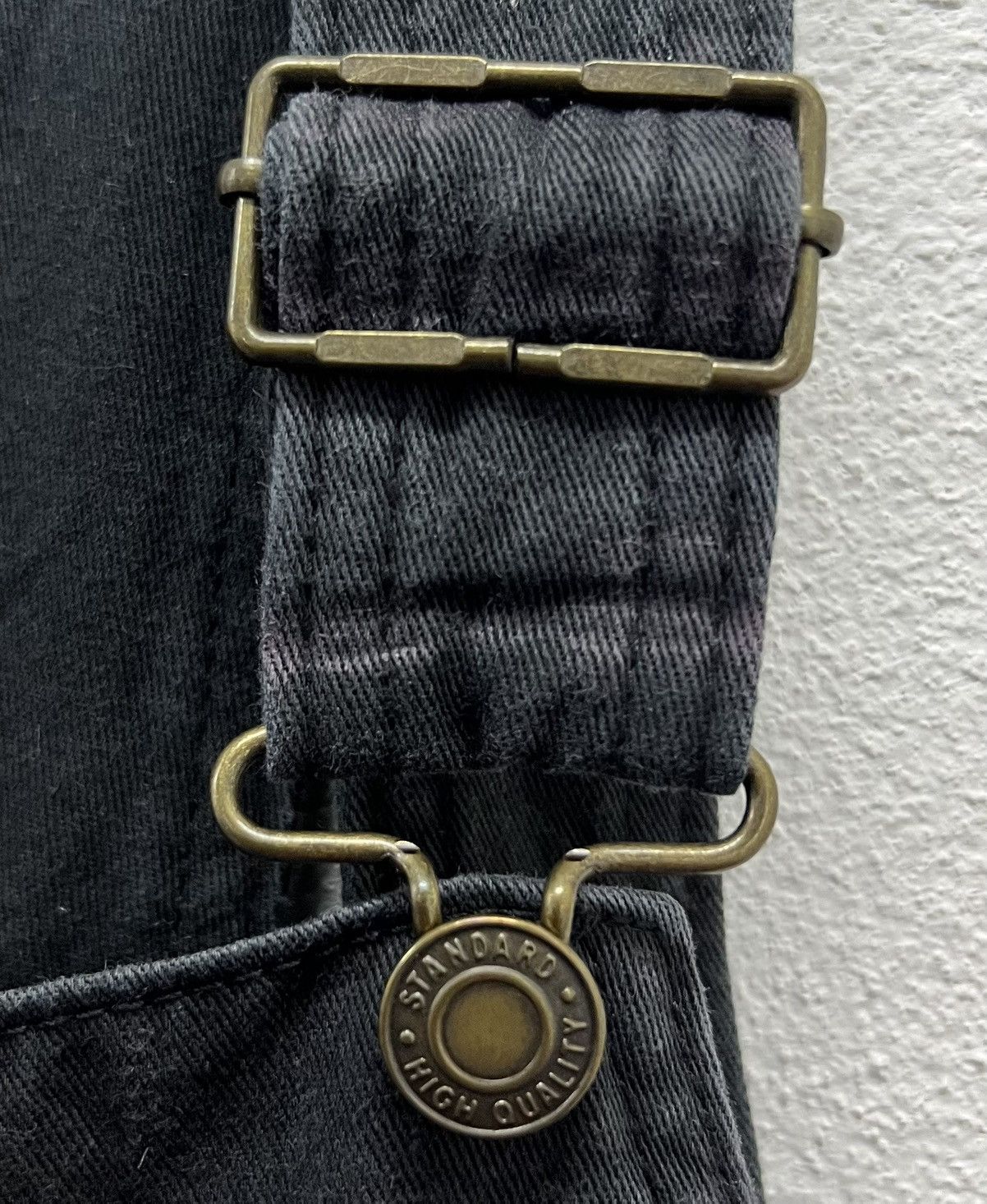 Japanese Brand × Vintage Vintage Y2K COLZA Black Cotton Overalls – Size L Size US 34 / EU 50 - 5 Thumbnail