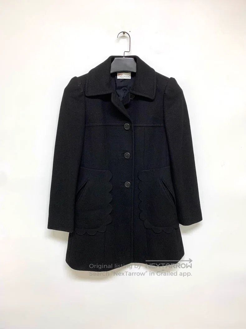 Valentino Valentino Black wool coat Size S / US 4 / IT 40 - 1 Thumbnail