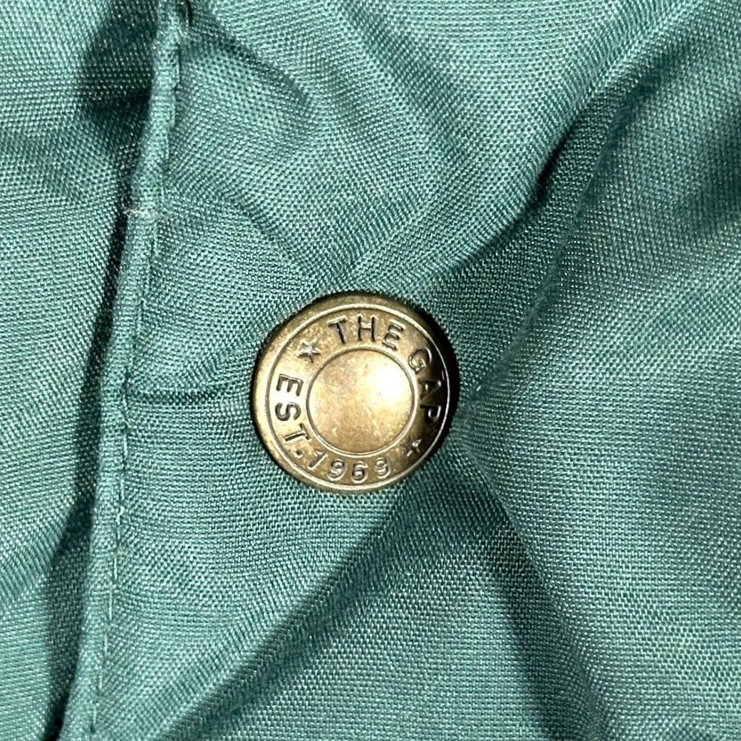 Gap VINTAGE Gap Vest Adult LARGE Green Gray Down Puffer Quilted Hooded Outdoor 90s Mens Size US L / EU 52-54 / 3 - 4 Thumbnail
