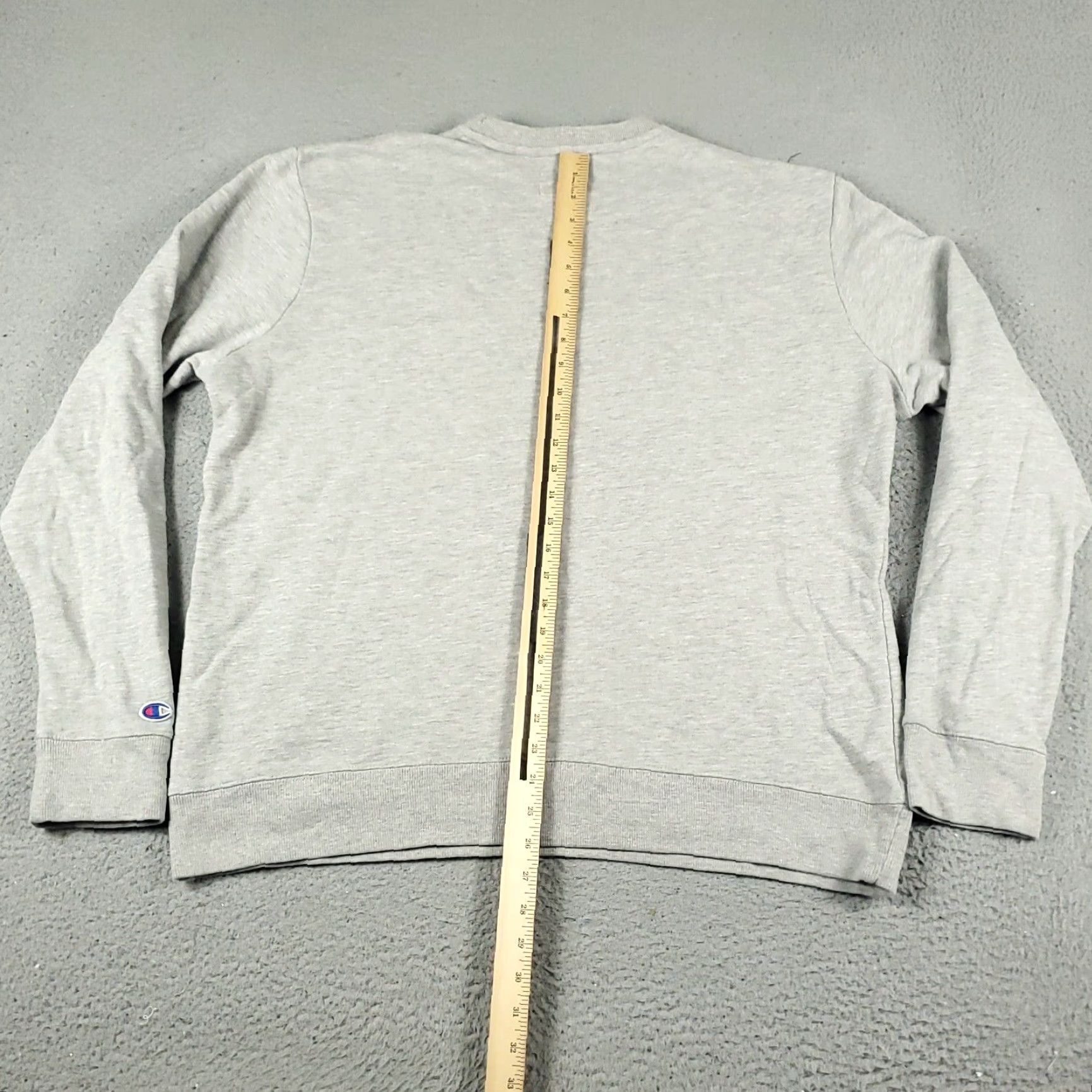 Champion Champion Mens XL Gray Pullover Sweater Crew Neck Cotton Blend Long Sleeve Size US XL / EU 56 / 4 - 5 Thumbnail