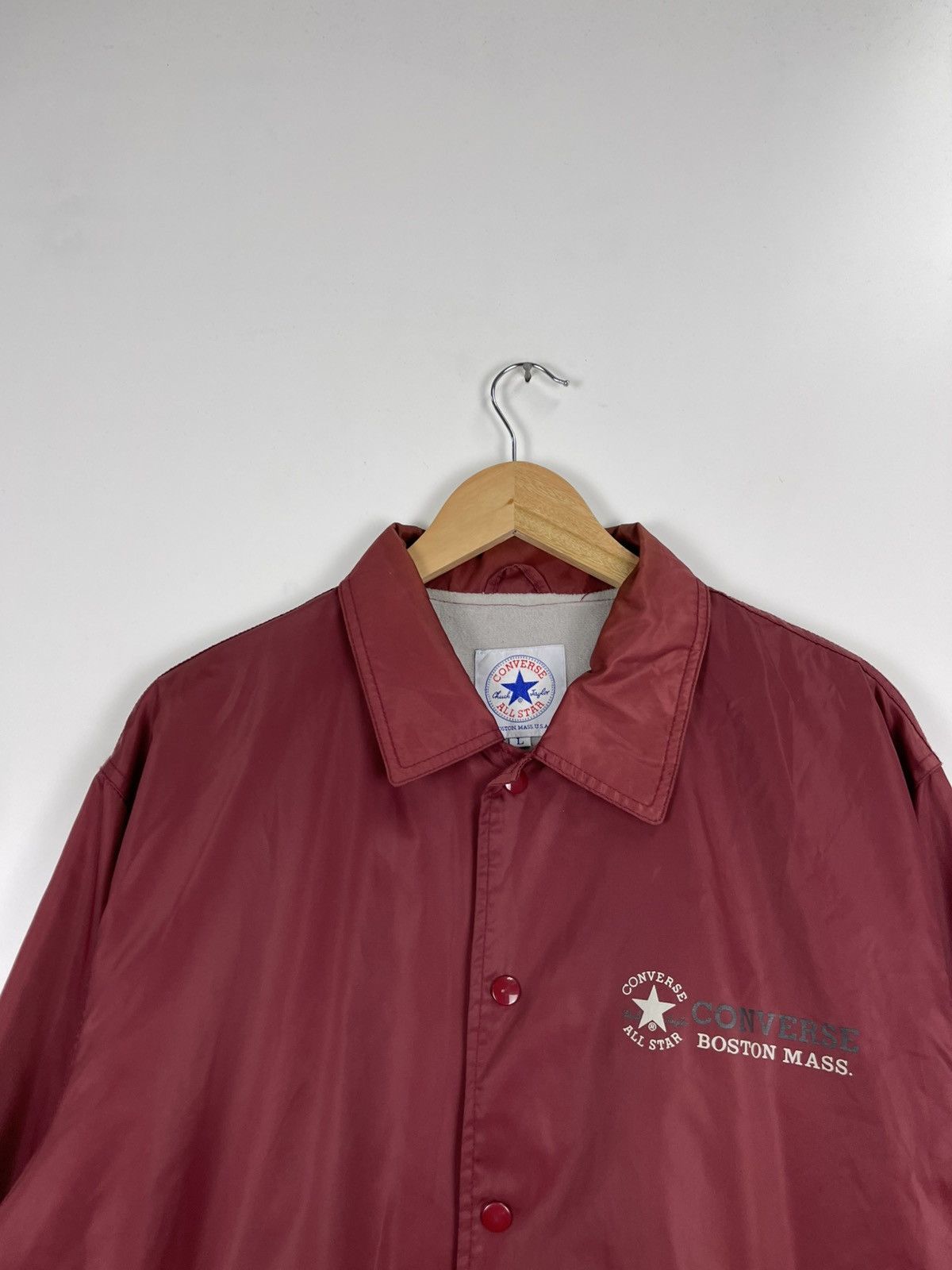 Converse × Vintage Vintage 90s Converse All Star Button Jacket Size US L / EU 52-54 / 3 - 6 Thumbnail
