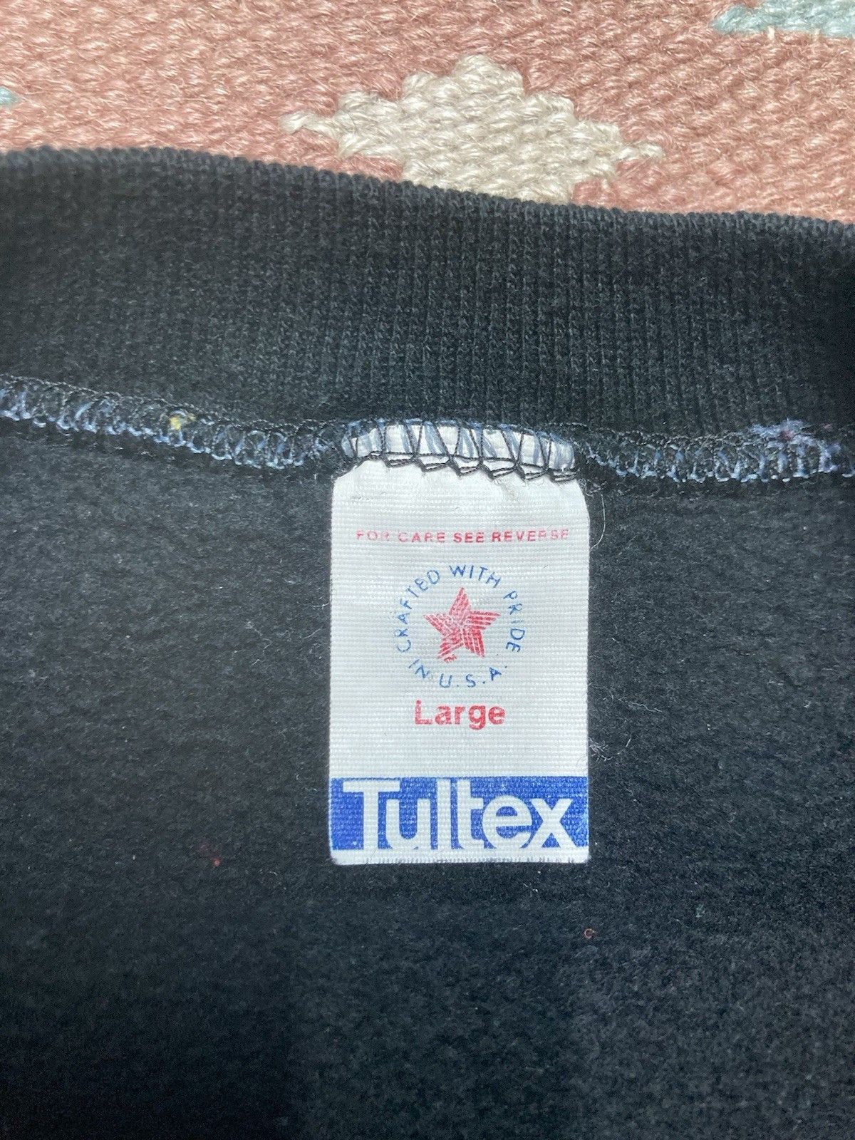 Tultex × Vintage 80s crewneck sweatshirt tultex blank black raglan USA large Size US L / EU 52-54 / 3 - 5 Thumbnail