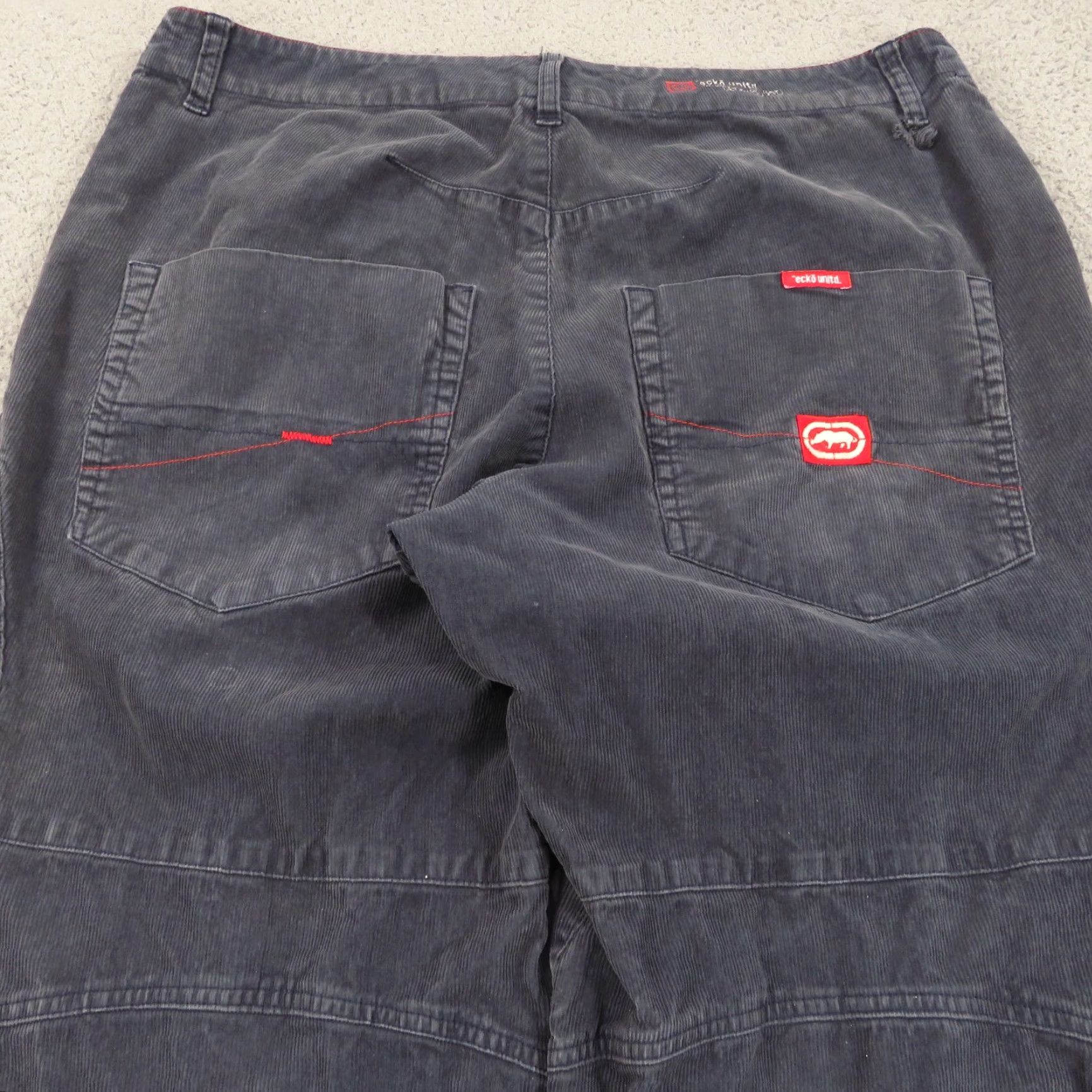 Ecko Unltd. VINTAGE ECKO UNLTD Jeans Men Corduroy Skater 36x32 Wide-Leg Grunge Y2K Faded 5-Pocket Jeans Mens Size US 36 / EU 52 - 3 Thumbnail