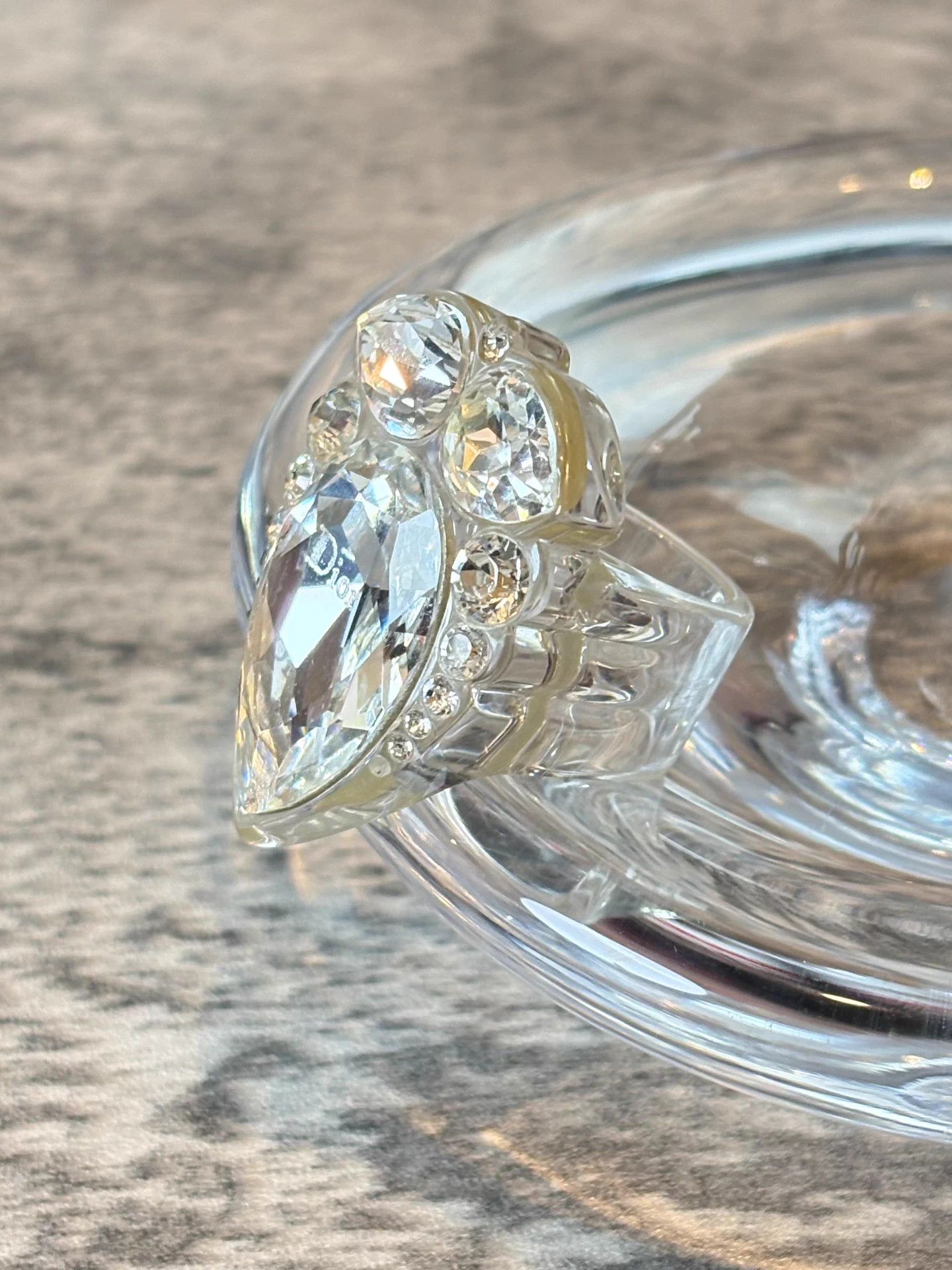 Dior Dior 04 Runway Multi-Faceted Acrylic Ring Size ONE SIZE - 2 Thumbnail