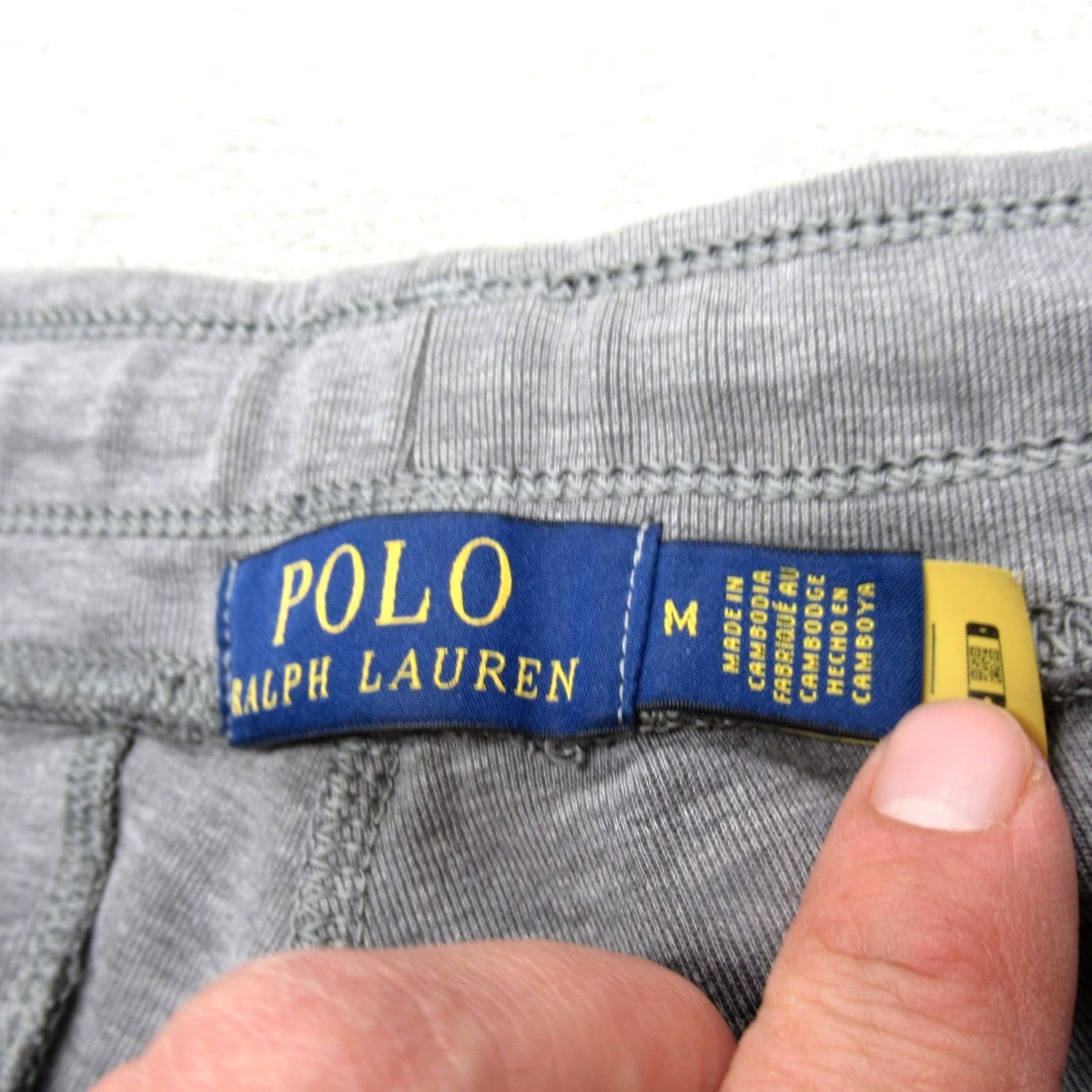 Polo Ralph Lauren Polo Ralph Lauren Sweat Pants Jogger Mens Medium Gray 32x28 Drawstring Zipper Pocket Logo Front Size US M / EU 48-50 / 2 - 4 Thumbnail