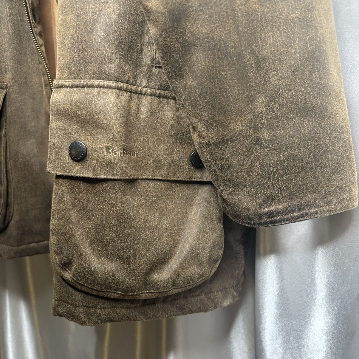 Barbour Waxed Barbour jacket waterproof natural weathered garment Size US M / EU 48-50 / 2 - 9 Thumbnail