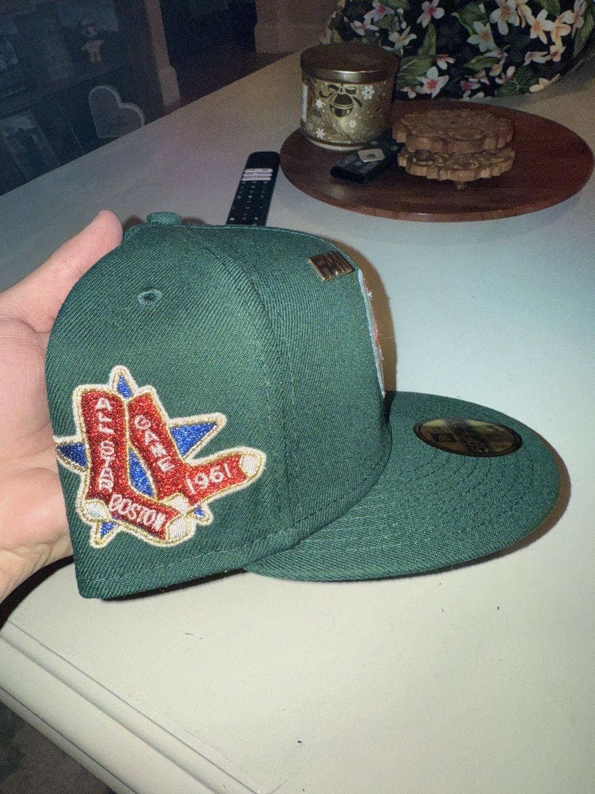 New Era 7 3/8 New Era Green Boston Red Sox, 1961 Patch Size ONE SIZE - 2 Thumbnail