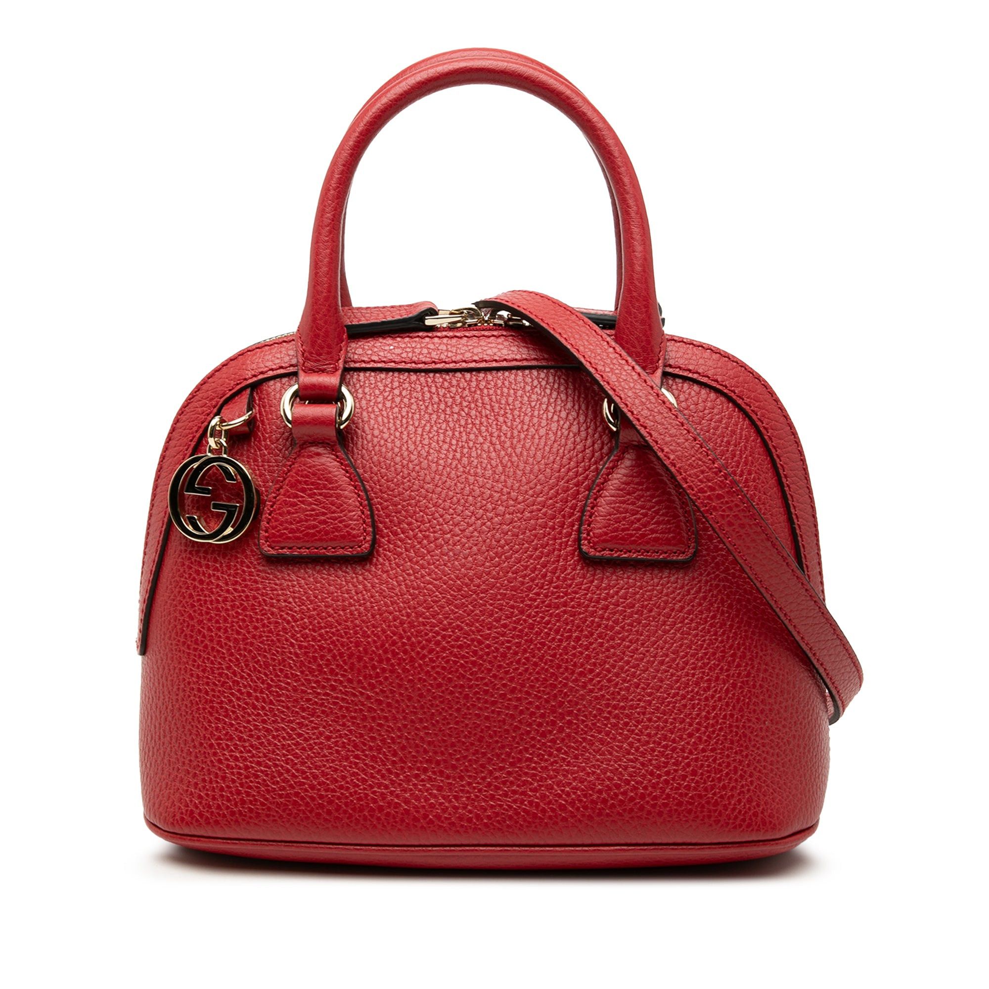 Gucci Mini Leather GG Charm Dome Satchel Size ONE SIZE - 1 Thumbnail
