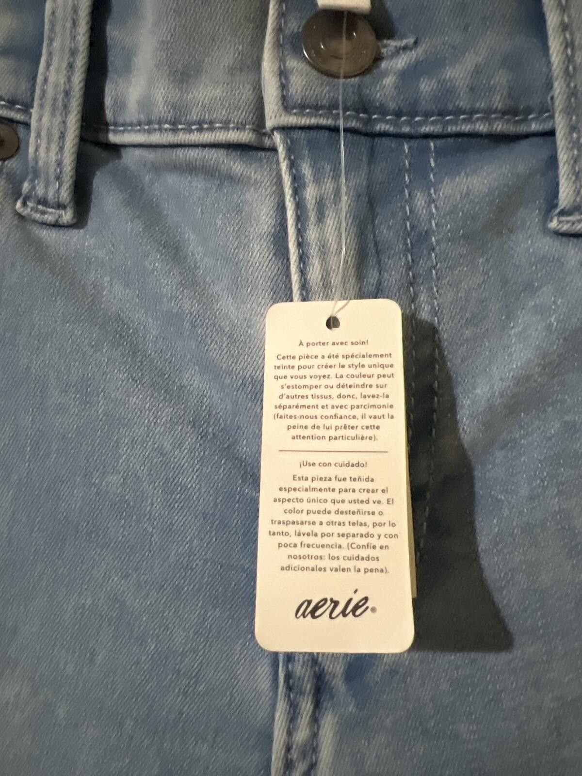 Other Aerie Light Wash Bootcut Jeans with Elastic Waistband S Size 28" / US 6 / IT 42 - 4 Thumbnail