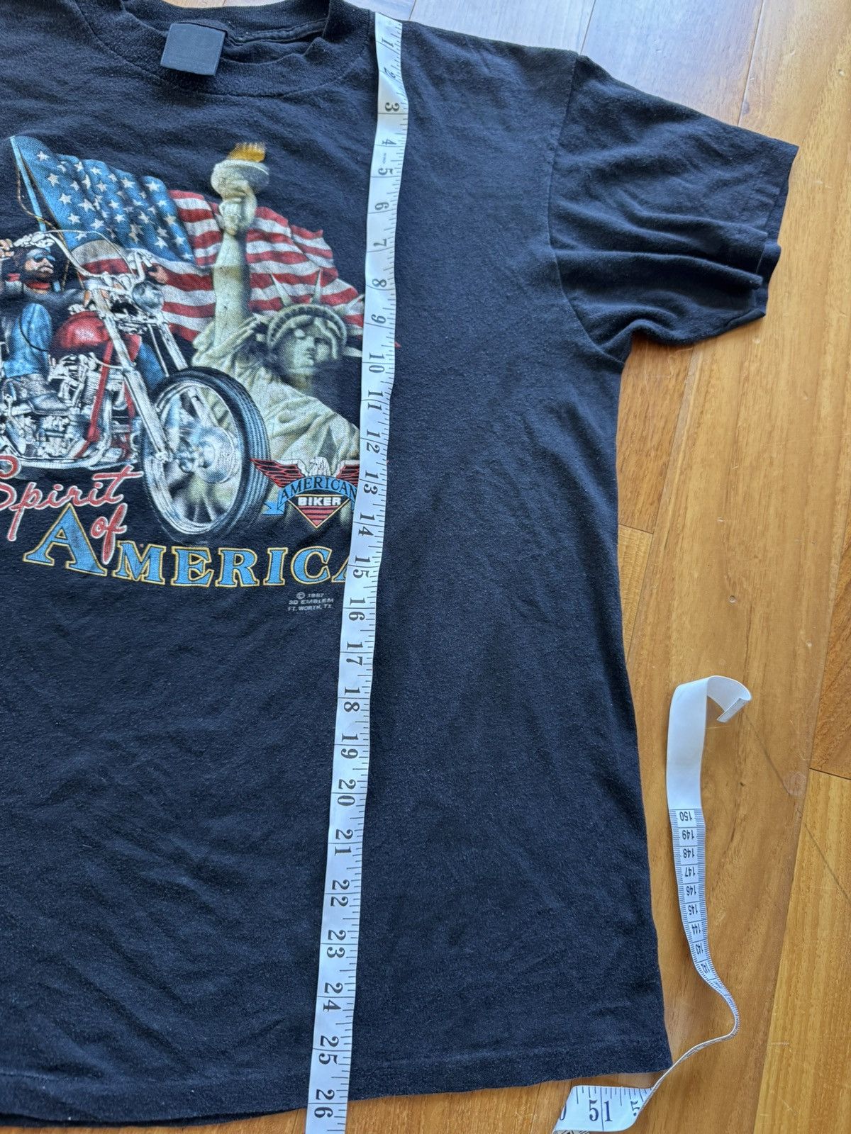Harley Davidson Vintage 80s 1987 3D emblem Harley Davidson Spirit of America Size US XL / EU 56 / 4 - 7 Thumbnail