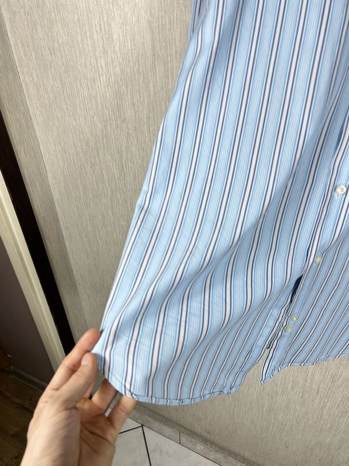 Burberry Vintage Burberry London sussex striped pocket logo shirt Size US XXL / EU 58 / 5 - 5 Thumbnail