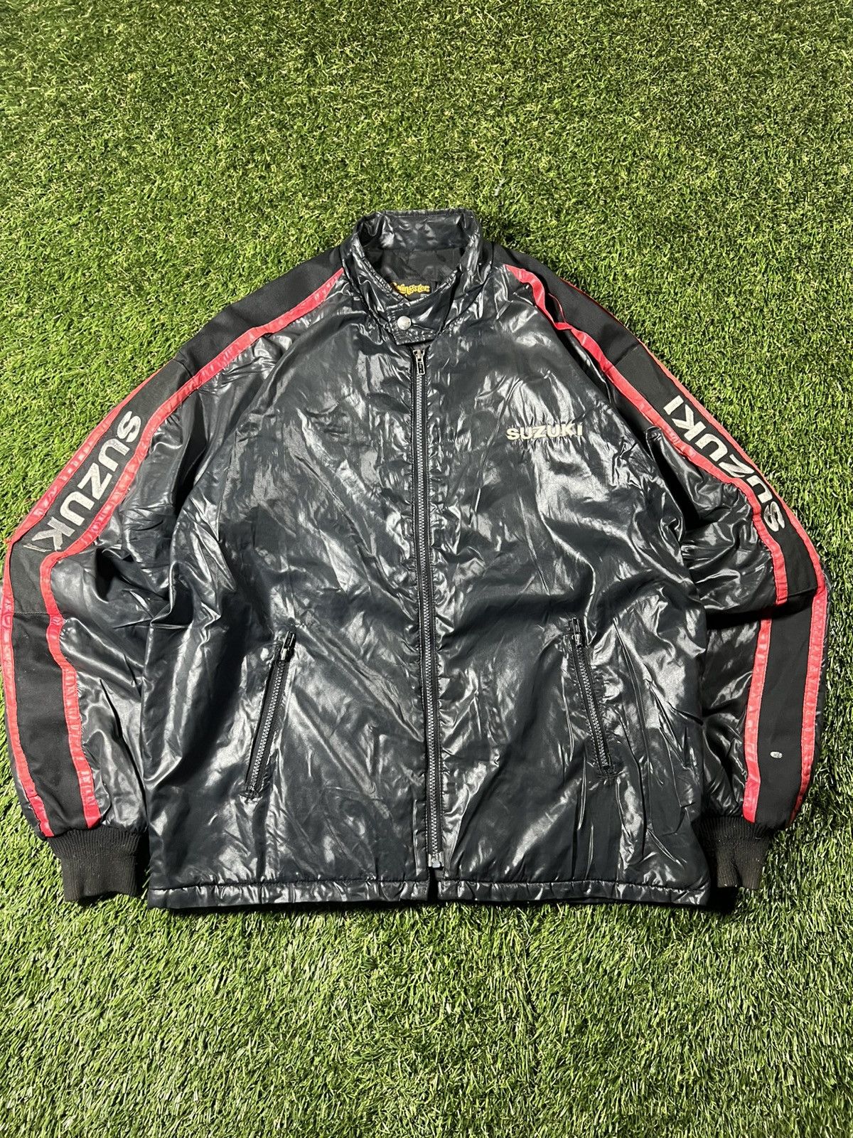 Vintage Vintage 80s Suzuki Swingster Motorcycle Biker Fall Jacket Size US L / EU 52-54 / 3 - 1 Thumbnail