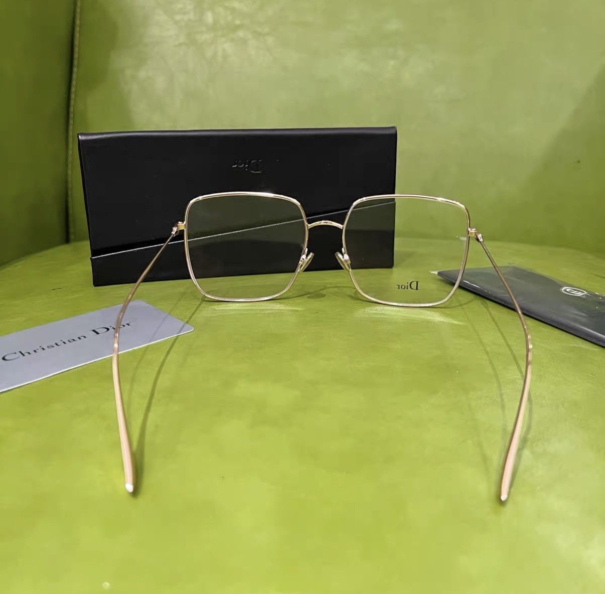Dior Dior Rose Gold Alloy Optical Glasses J42 Size ONE SIZE - 3 Thumbnail