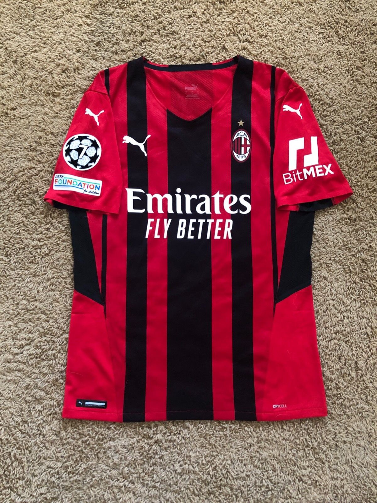 Puma AC Milan 2021/2022 PUMA CL Messias Soccer Jersey L Size US L / EU 52-54 / 3 - 1 Thumbnail