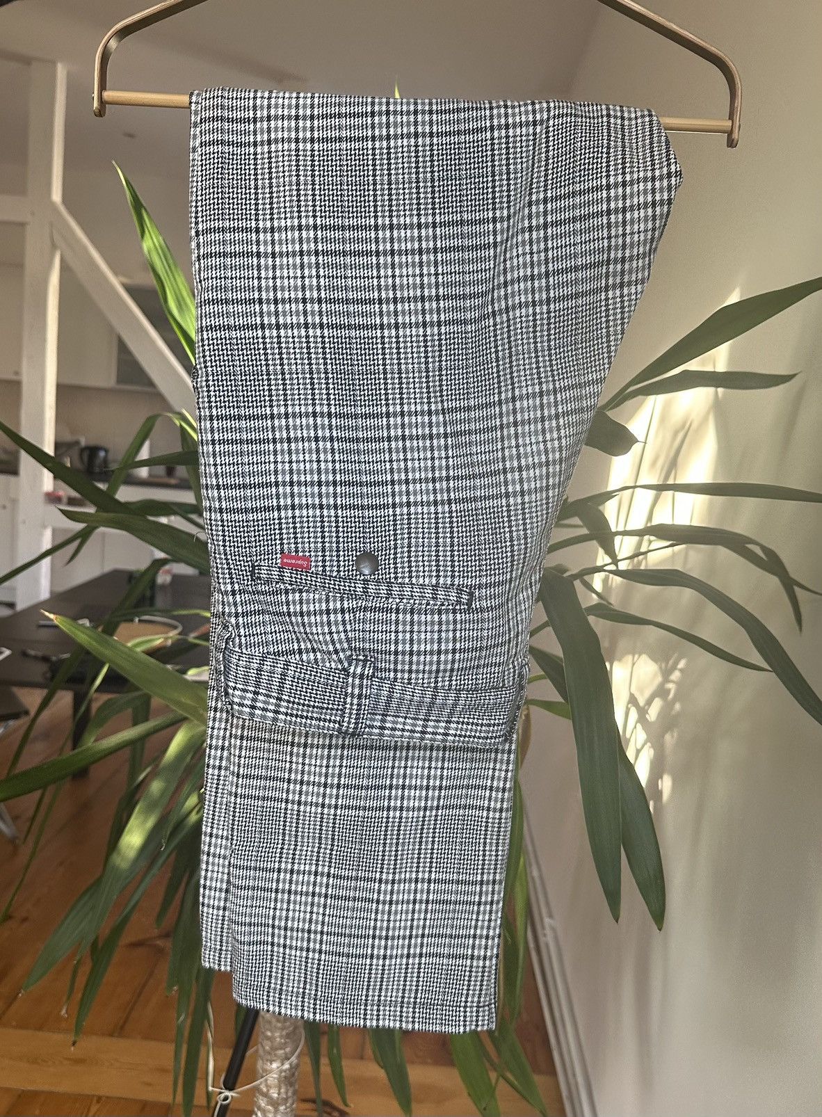 Supreme Work Pant Black Plaid
