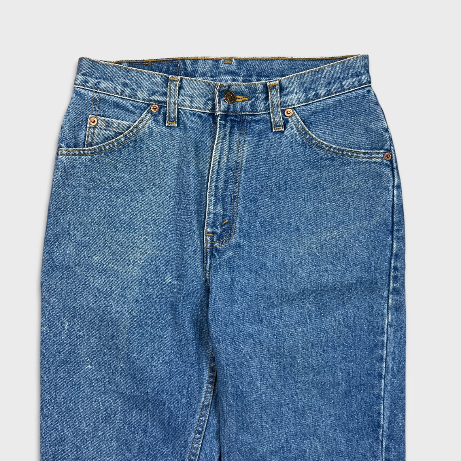 Levi's × Vintage Vintage Levi's Jeans 28x28 Taper Orange Tab 90s Denim Pants Size 28" / US 6 / IT 42 - 2 Thumbnail