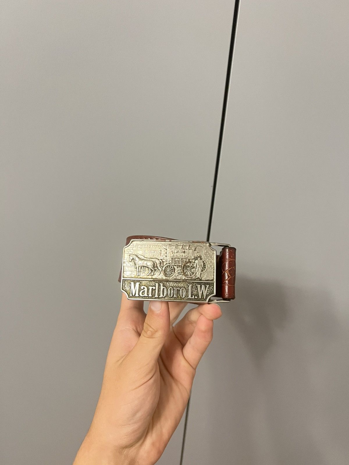 Marlboro Marlboro vintage leather Belt Size ONE SIZE - 2 Thumbnail