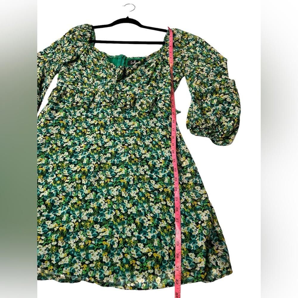 Lulus Lulus l Floral Print Long Sleeve Tie-Front Dress Medium Size M / US 6-8 / IT 42-44 - 5 Thumbnail