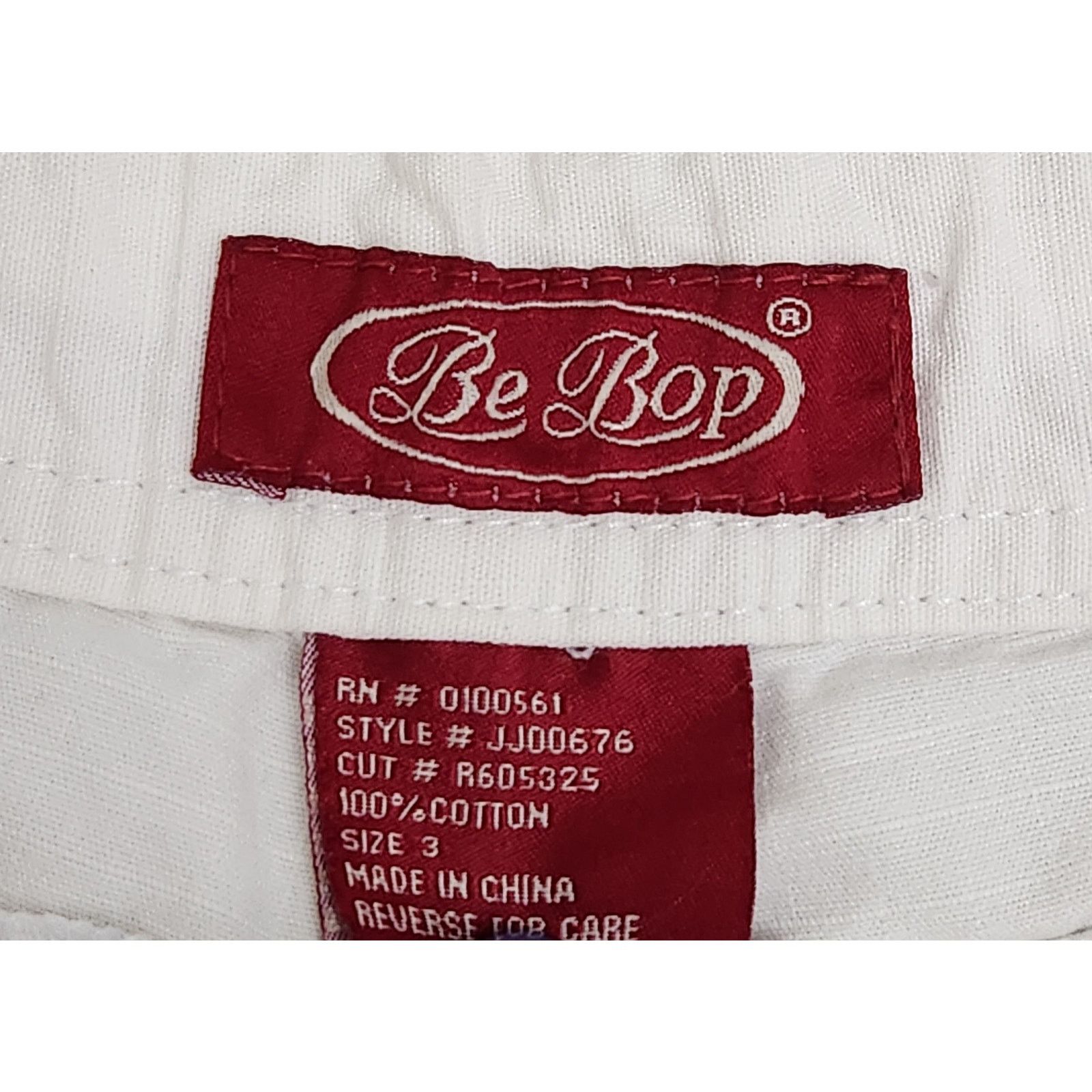 Other Be Bop White Flat Front Slashed Pockets Chino Shorts 3 Size 28" / US 6 / IT 42 - 4 Thumbnail