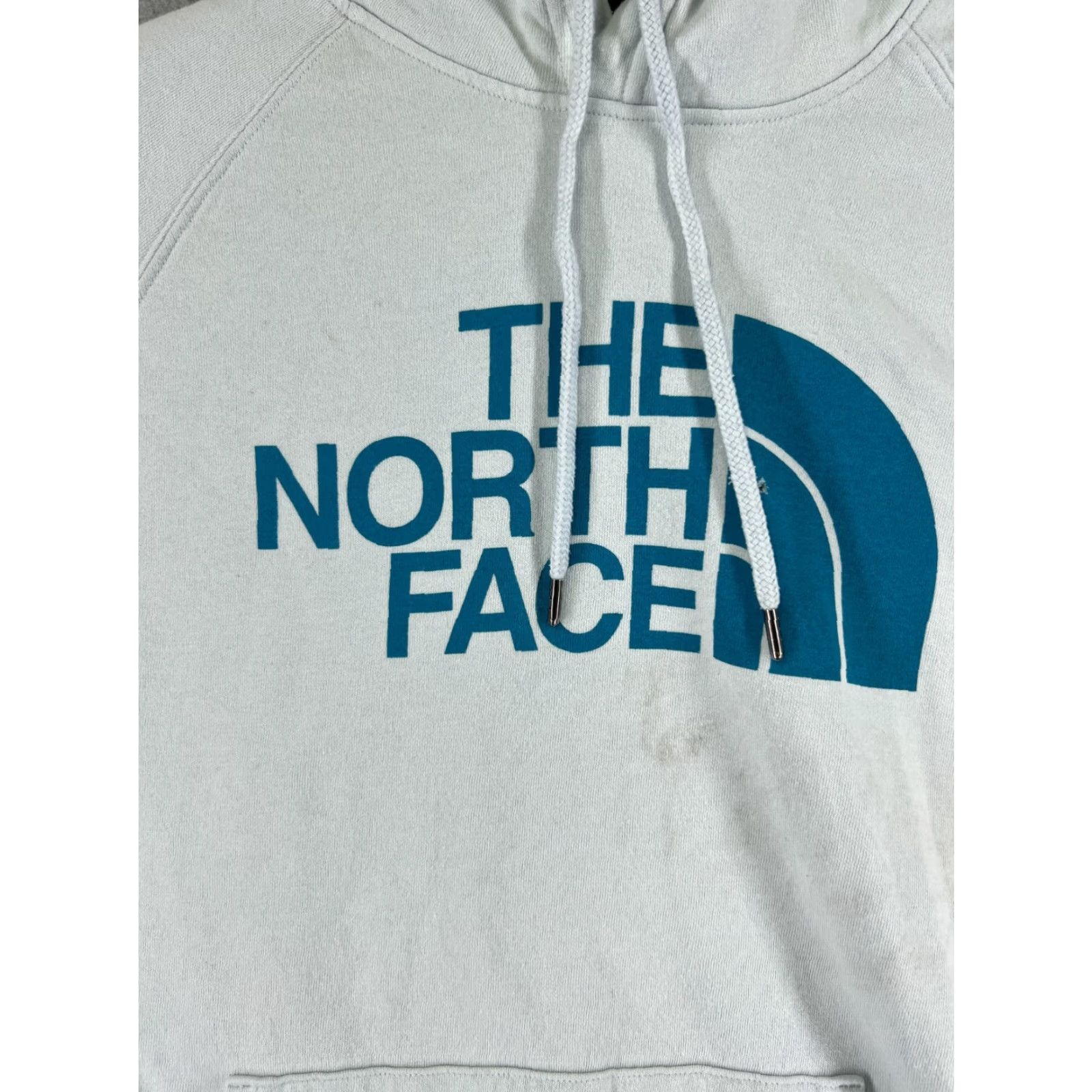 The North Face VINTAGE - The North Face Hoodie - Sweatshirt (Womens) - Large - Green - Logo - Pocket - Pullover - Cotton Blend - Regular Fit - All Seasons - Womens Size L / US 10 / IT 46 - 7 Thumbnail