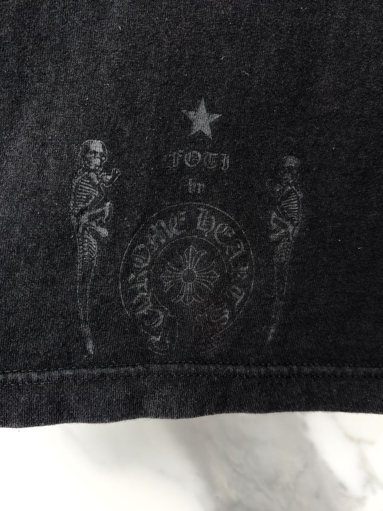 Chrome Hearts Chrome Hearts Vintage Foti Gold Skull Print Tshirt Black Size US S / EU 44-46 / 1 - 8 Thumbnail