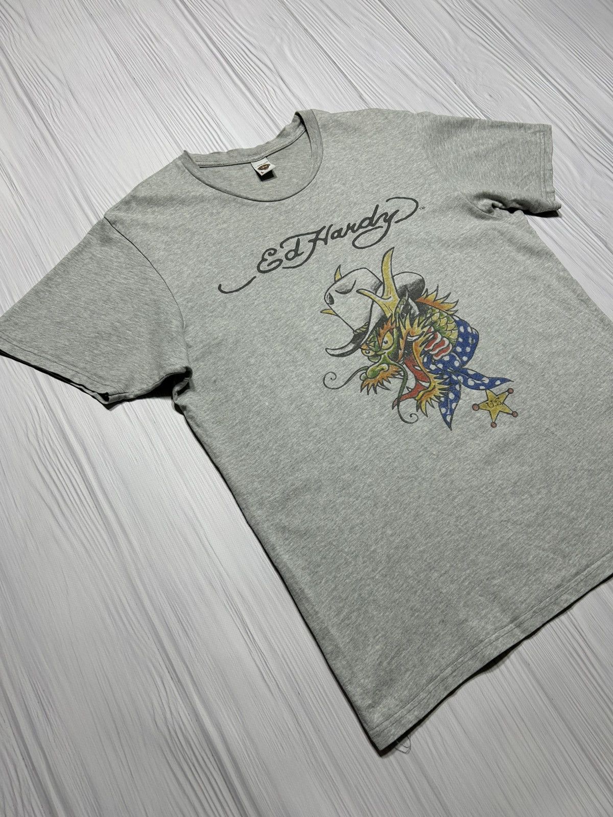 Christian Audigier Vintage Y2K Ed Hardy USA Dragon T-Shirt Size L Size US L / EU 52-54 / 3 - 3 Thumbnail