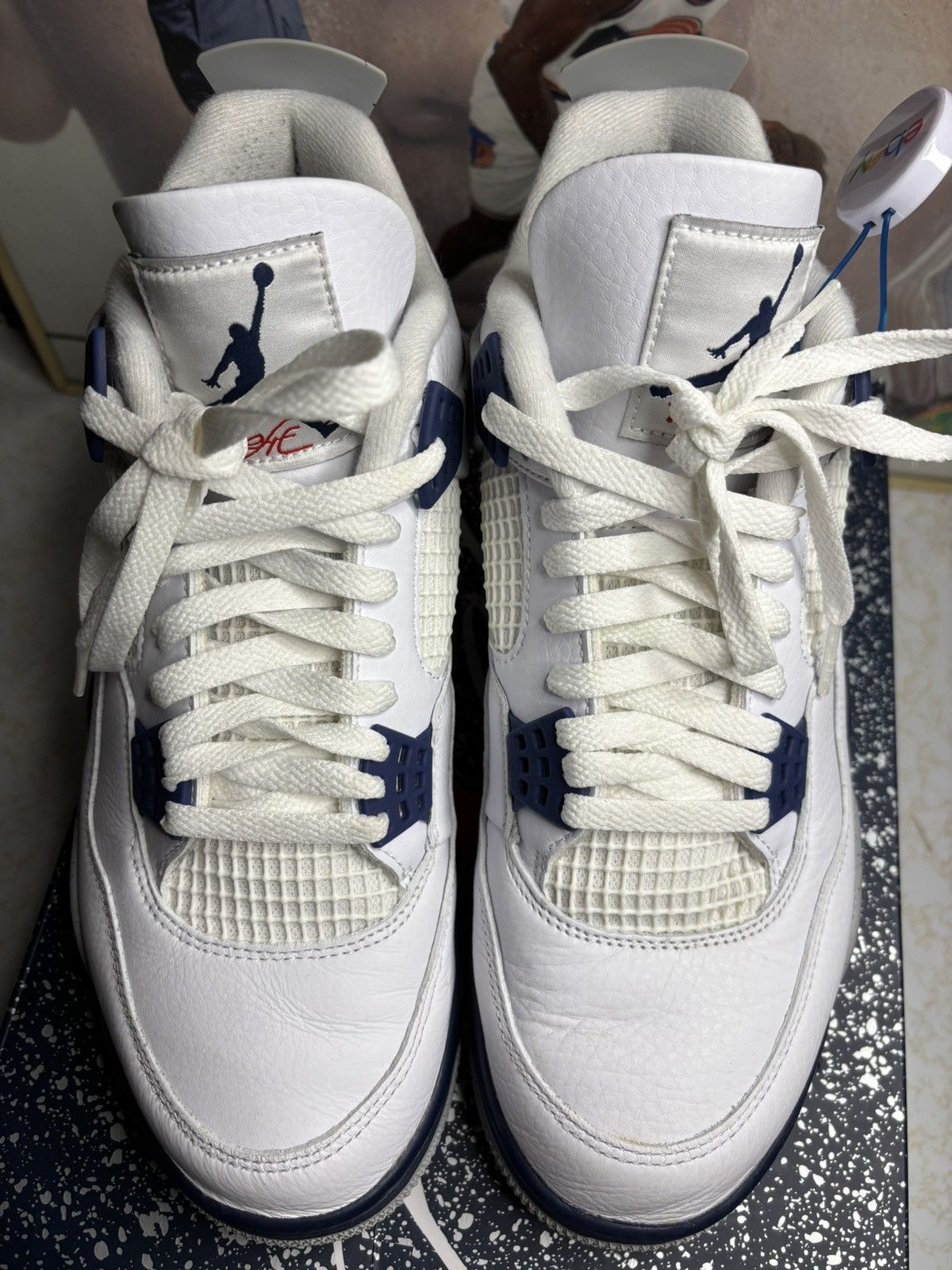 Jordan Brand Air Jordan 4 Retro midnight Navy Size US 10 / EU 43 - 2 Thumbnail