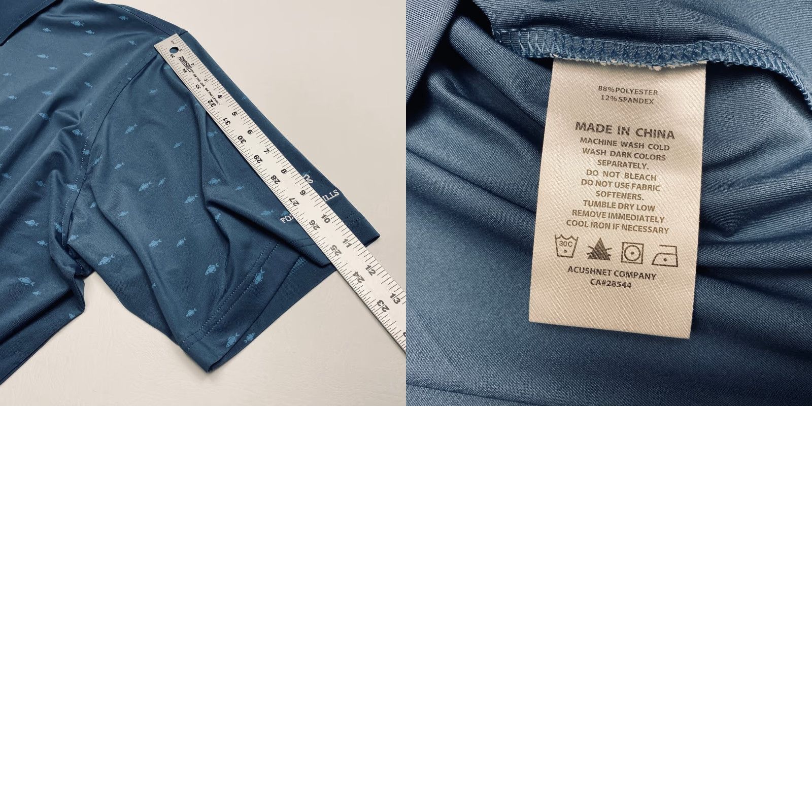 Footjoy FootJoy Polo Shirt Men Large Blue Fish Golf Casual Logo Knit Short Sleeve Shirt Regular Fit Size US L / EU 52-54 / 3 - 8 Thumbnail