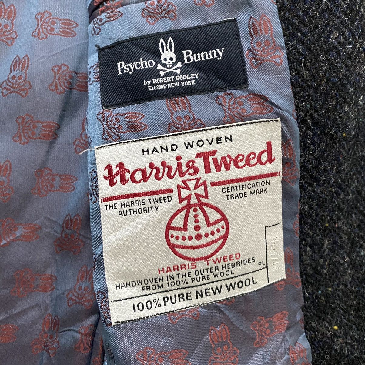 Harris Tweed × Japanese Brand × Psycho Bunny ☀️Harris Tweed x Psycho Bunny wool tartan multicolor jacket Size US S / EU 44-46 / 1 - 7 Thumbnail