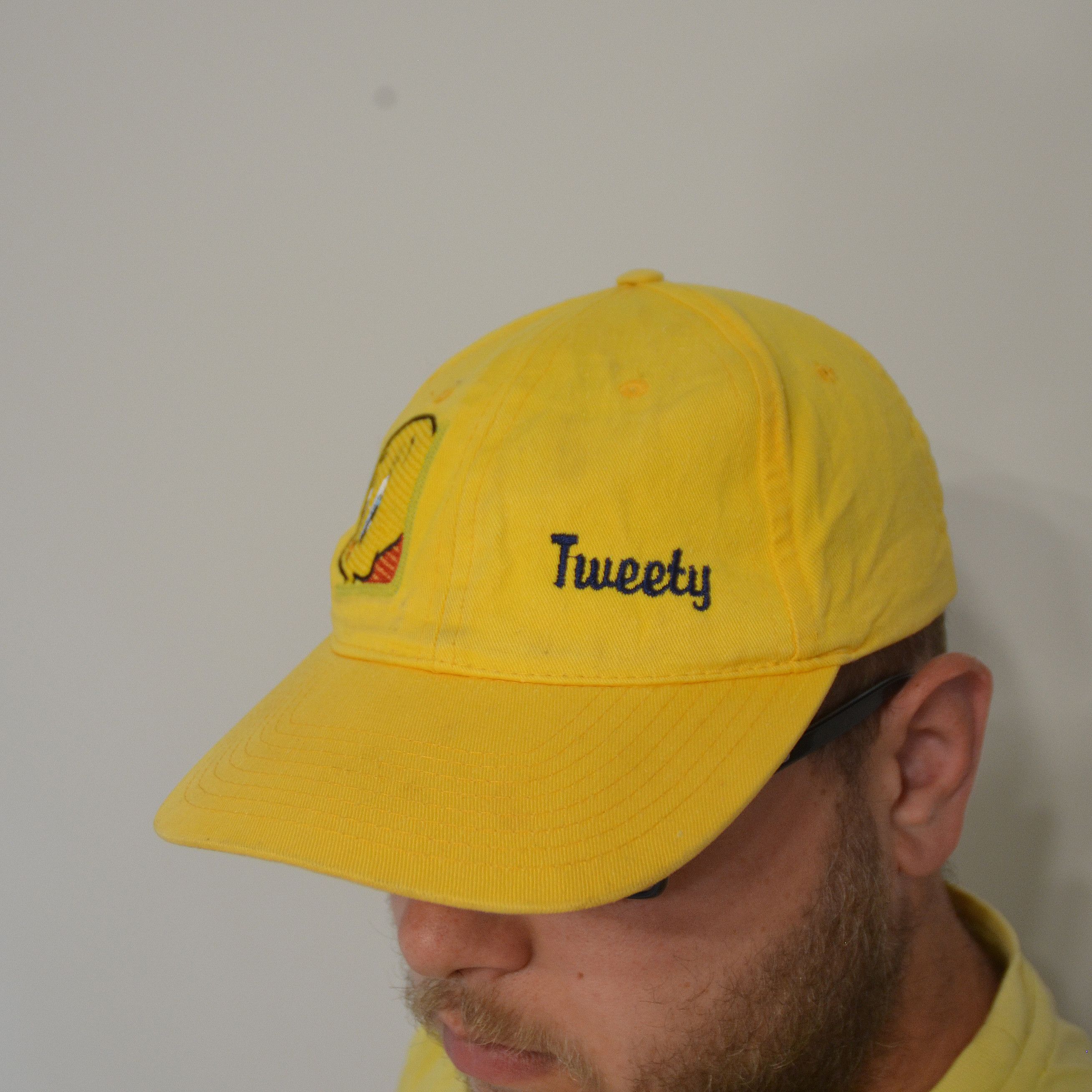 Cartoon Network Vtg Looney Tunes Trucker Snapback Cap TWEETY BIRD SYLVESTER Size ONE SIZE - 4 Thumbnail