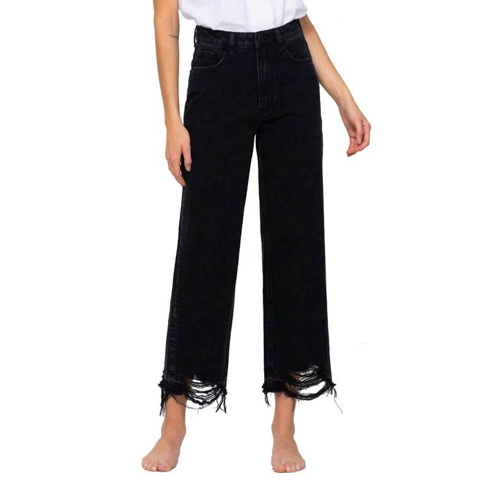 Vervet • High Rise Wide Leg - Optic White (Curvy)