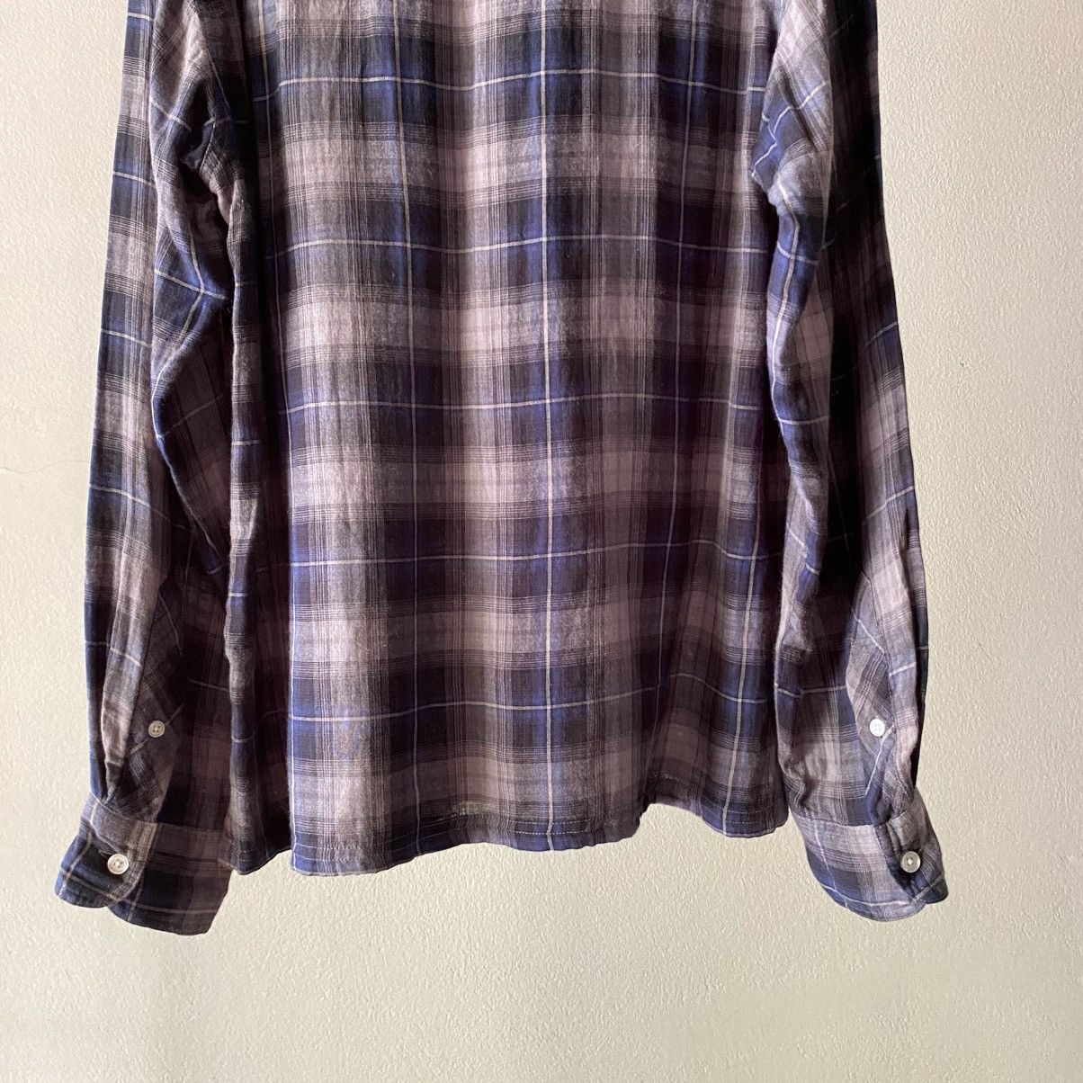 Neighborhood Neighborhood MEDIUM-REGULAR Navy Plaid Flannel Shirt Size US M / EU 48-50 / 2 - 24 Thumbnail