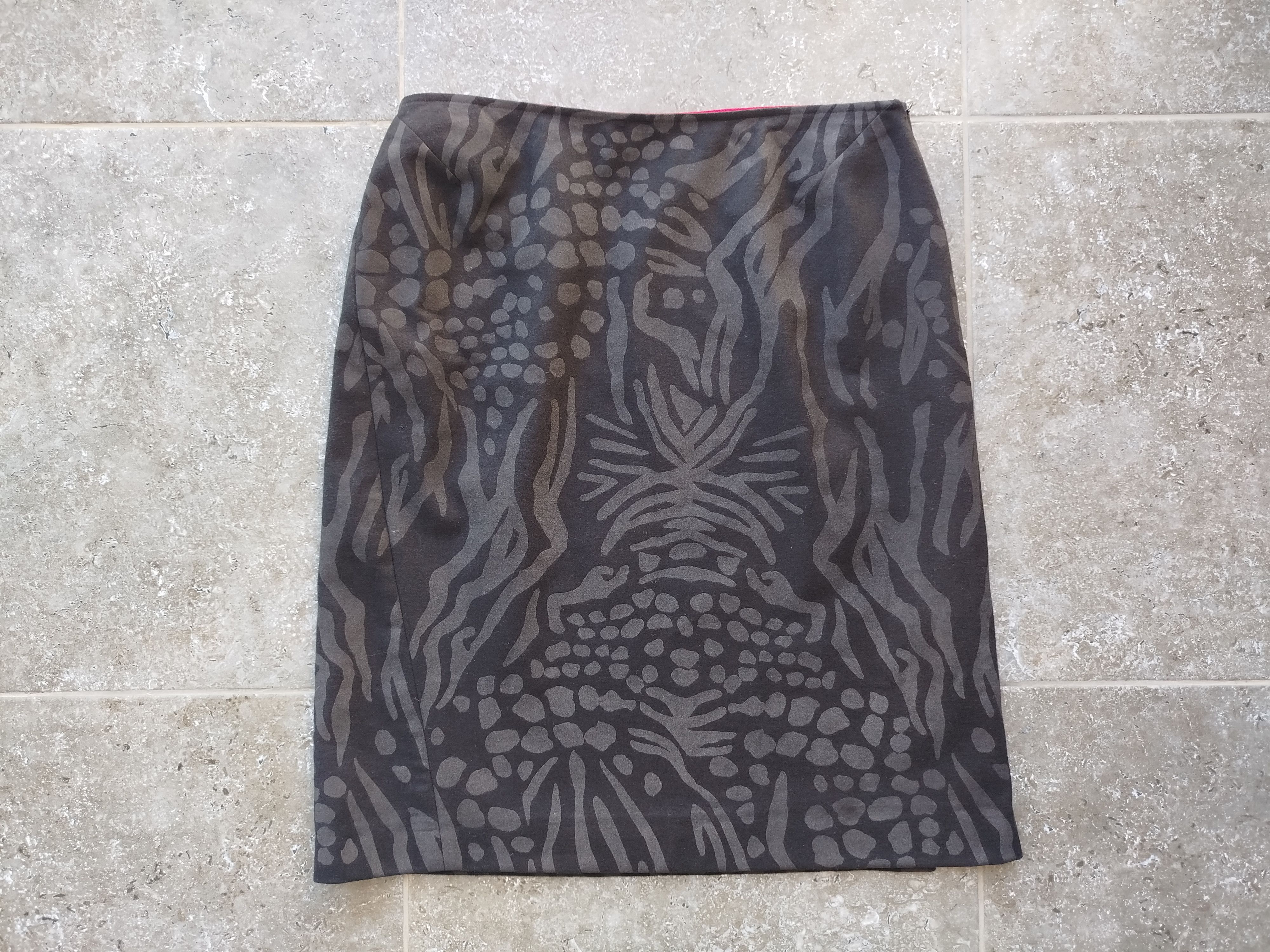 Valentino Valentino Jeans Skirt Pencil Wool Blend Tribal Vintage 90s Size 34" / US 12 / IT 48 - 3 Thumbnail