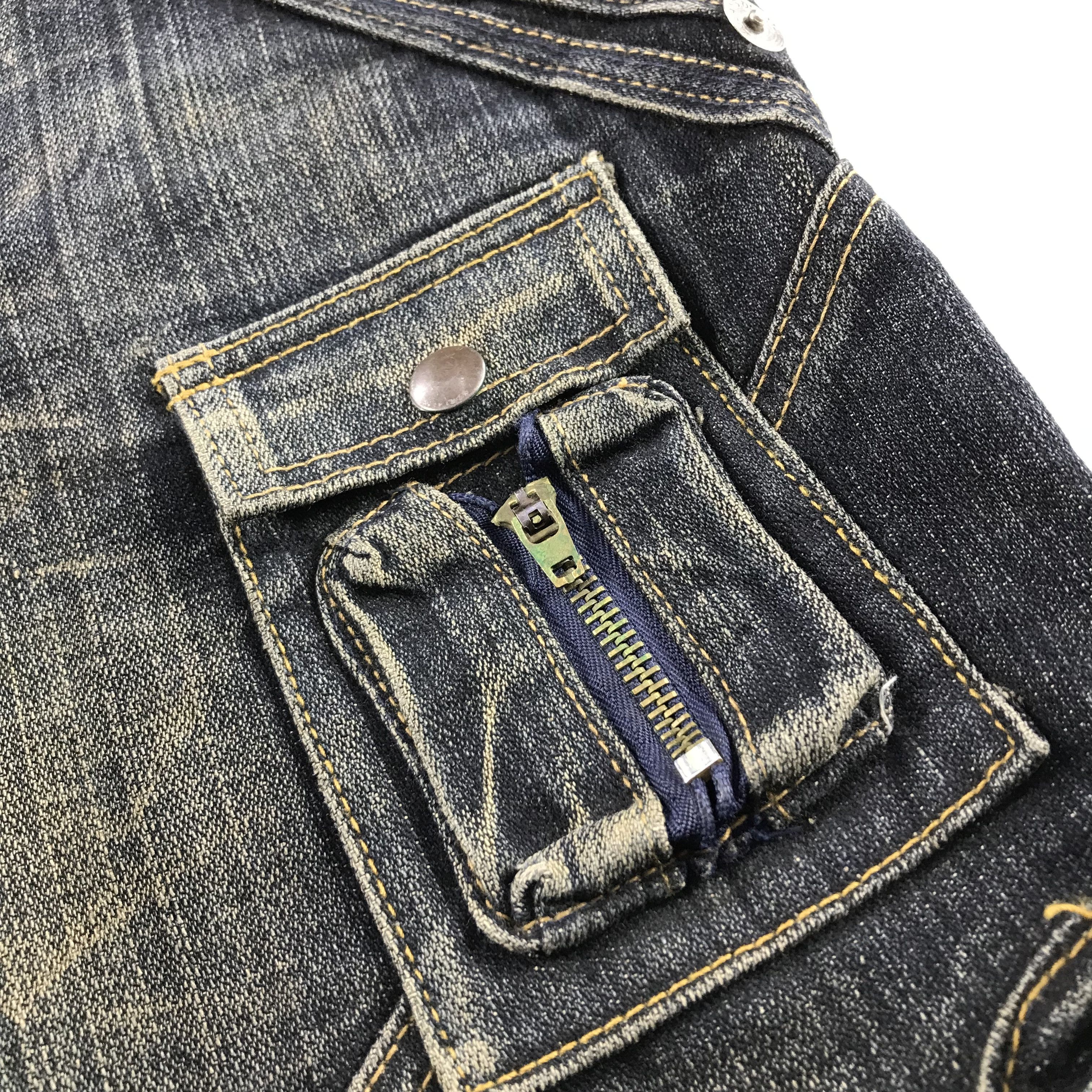 Japanese Brand Vintage Jeans De Art Cargo Jeans Multi Pocket Denim KJ3191 Size US 32 / EU 48 - 9 Thumbnail