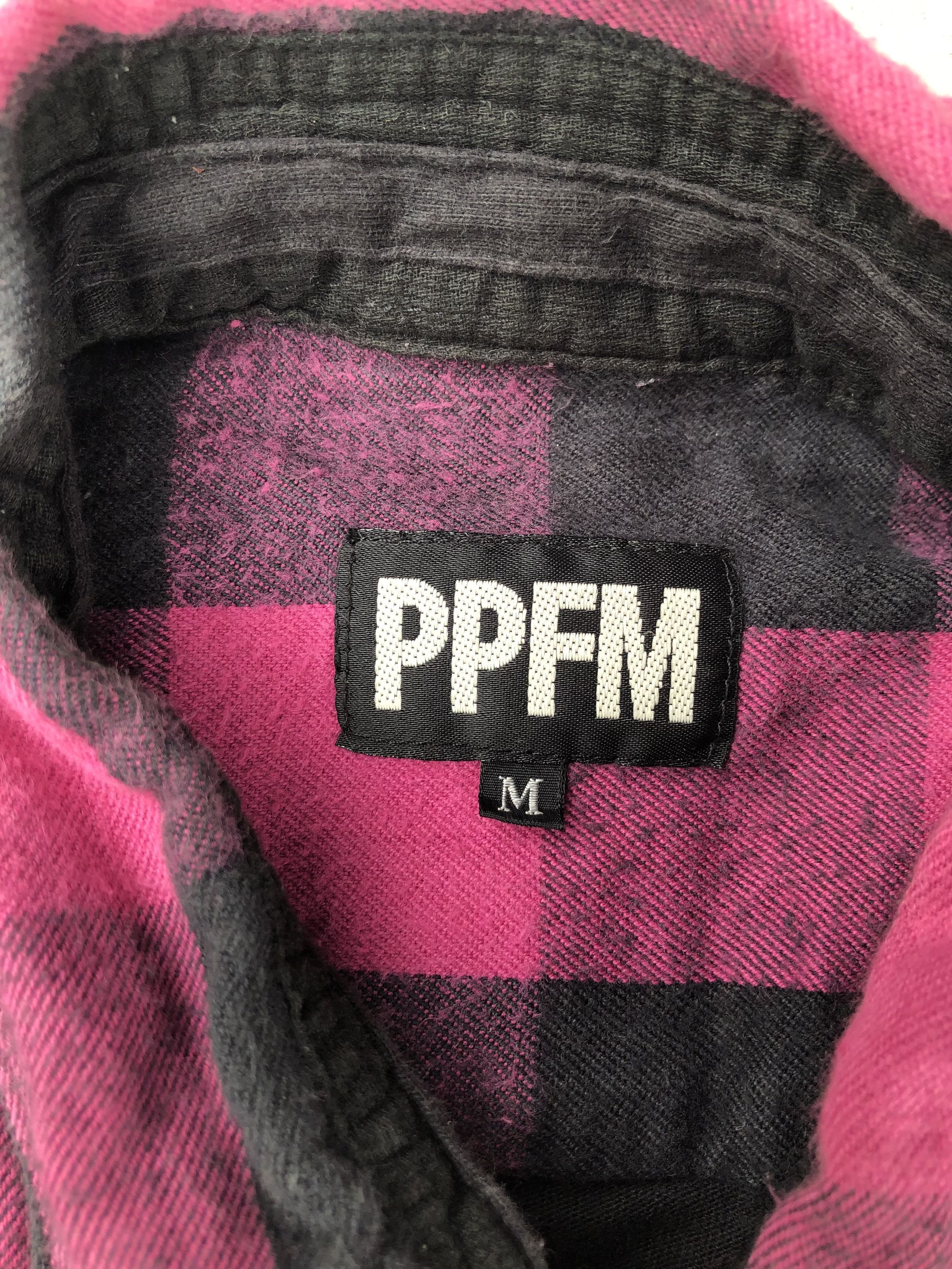 Japanese Brand × PPFM Sick Y2K PPFM Flannel Shirt Size US M / EU 48-50 / 2 - 5 Thumbnail