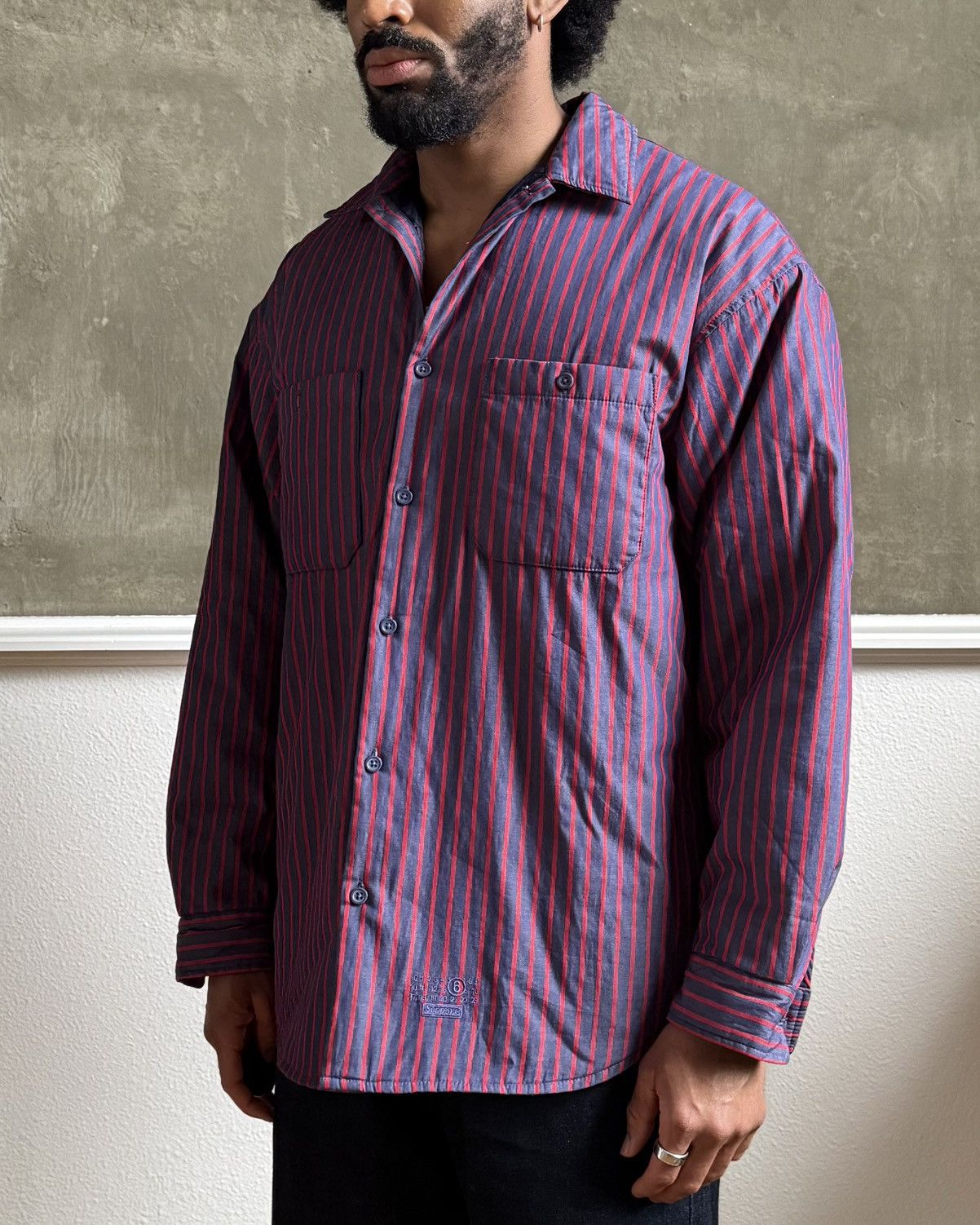 Maison Margiela × Supreme Padded long sleeve button up Size US M / EU 48-50 / 2 - 1 Thumbnail