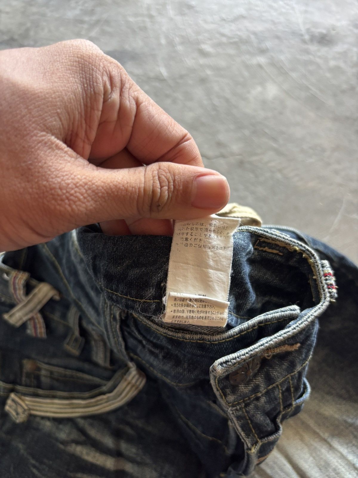 PPFM double waist sorridere faded wash whiskered japanese punk Size US 31 - 7 Thumbnail