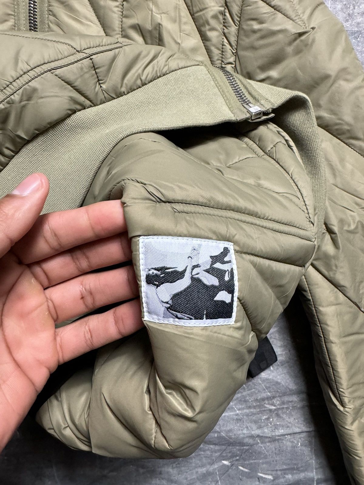 Rick Owens Rick Owens Drkshdw Nylon Gimp Jacket in Pale Green Size US L / EU 52-54 / 3 - 8 Thumbnail