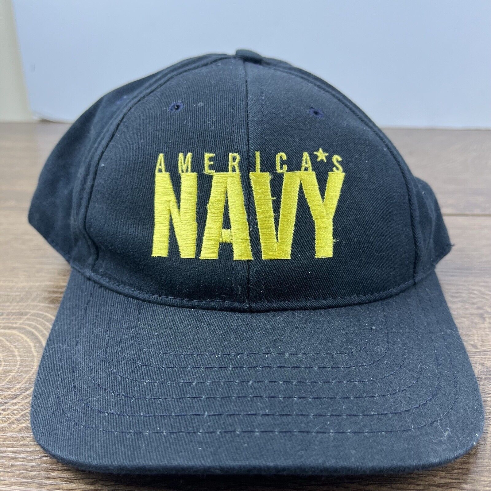 Other America's Navy Hat US Navy Hat Black Cap Hat Adjustable Hat Size ONE SIZE - 3 Thumbnail