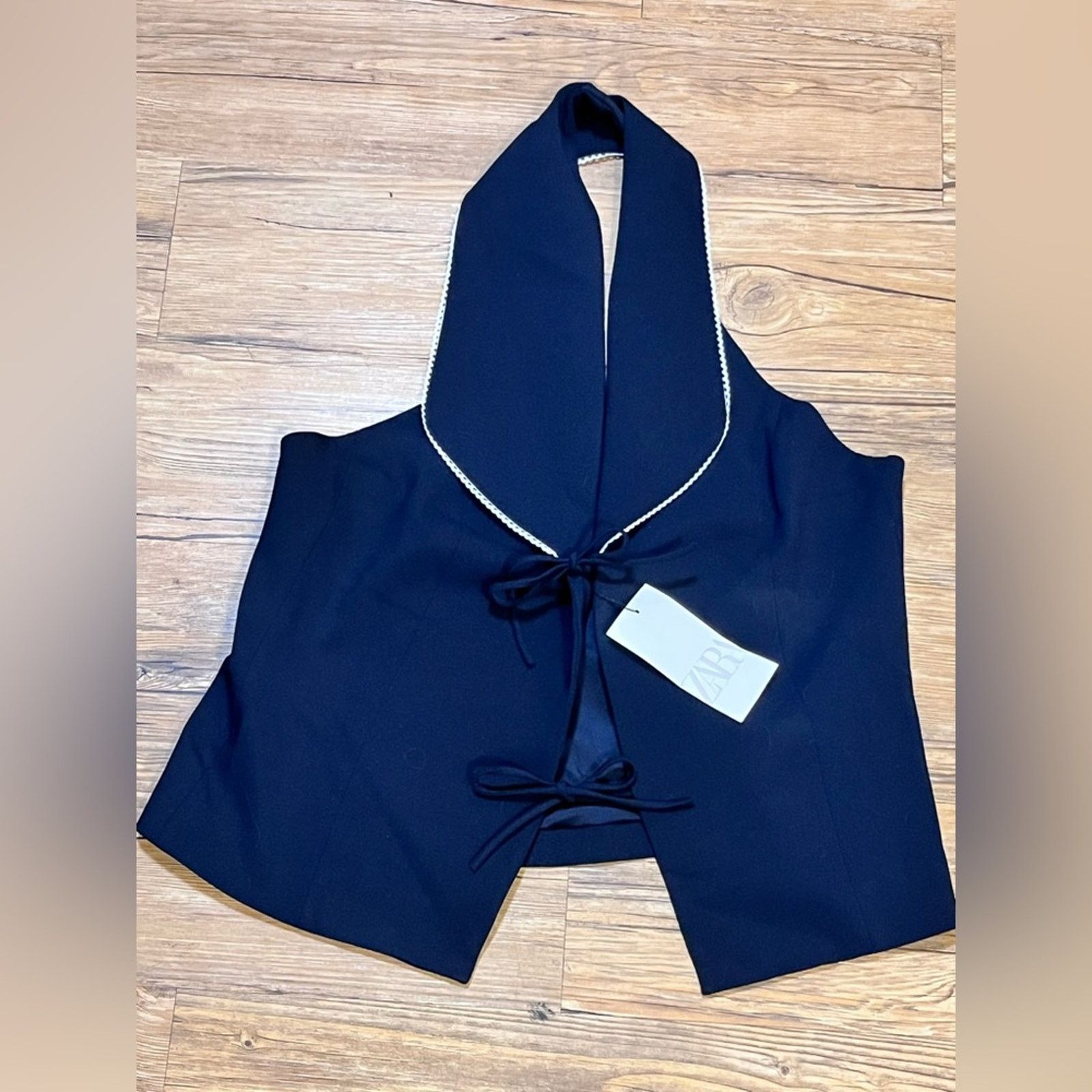 Zara Nwt-Zara- CONTRAST TIED HALTER TOP-XXL Size XXL / US 16-18 / IT 52-54 - 3 Thumbnail