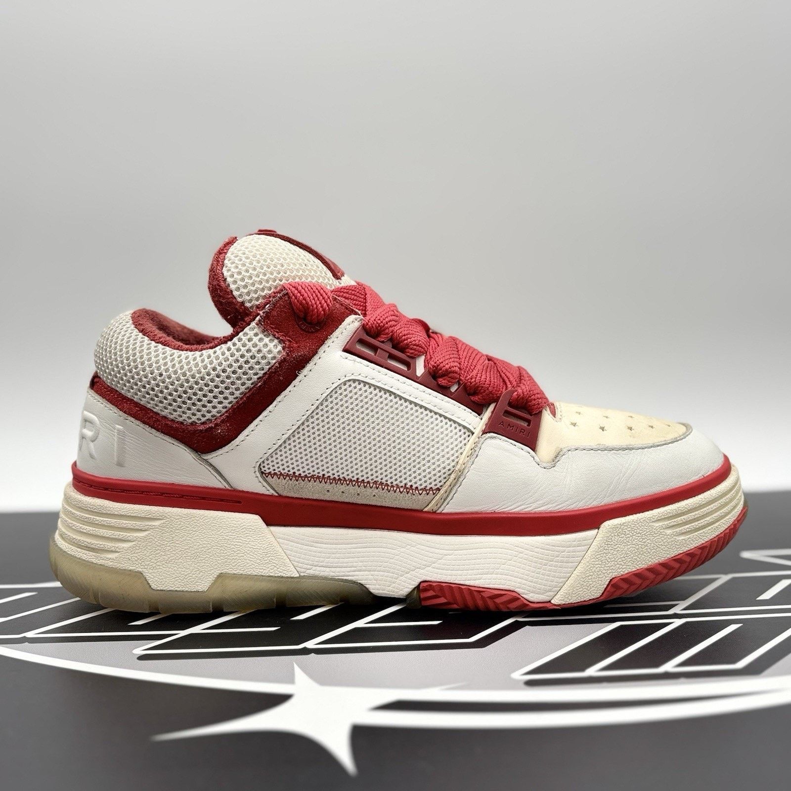 Amiri Size 42 (9 US) Amiri MA-1 ' White, Red ' | GOOD CONDITION! Size US 9 / EU 42 - 13 Thumbnail