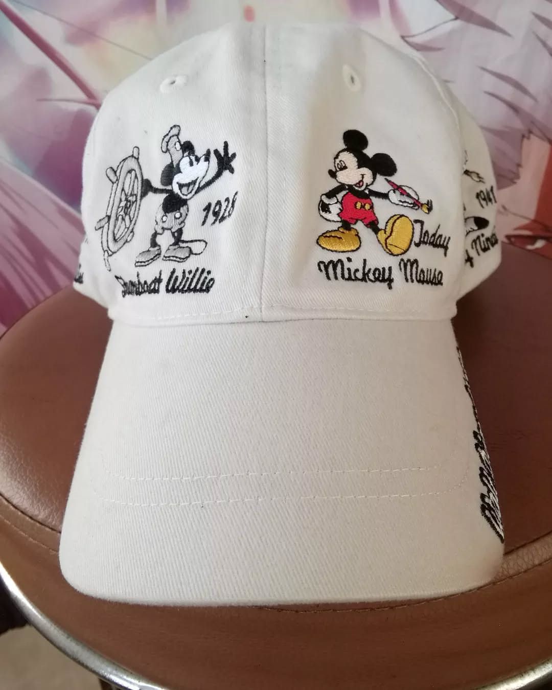 Disney Vintage Disney Mickey Mouse Embroidery White Cap Size ONE SIZE - 2 Thumbnail