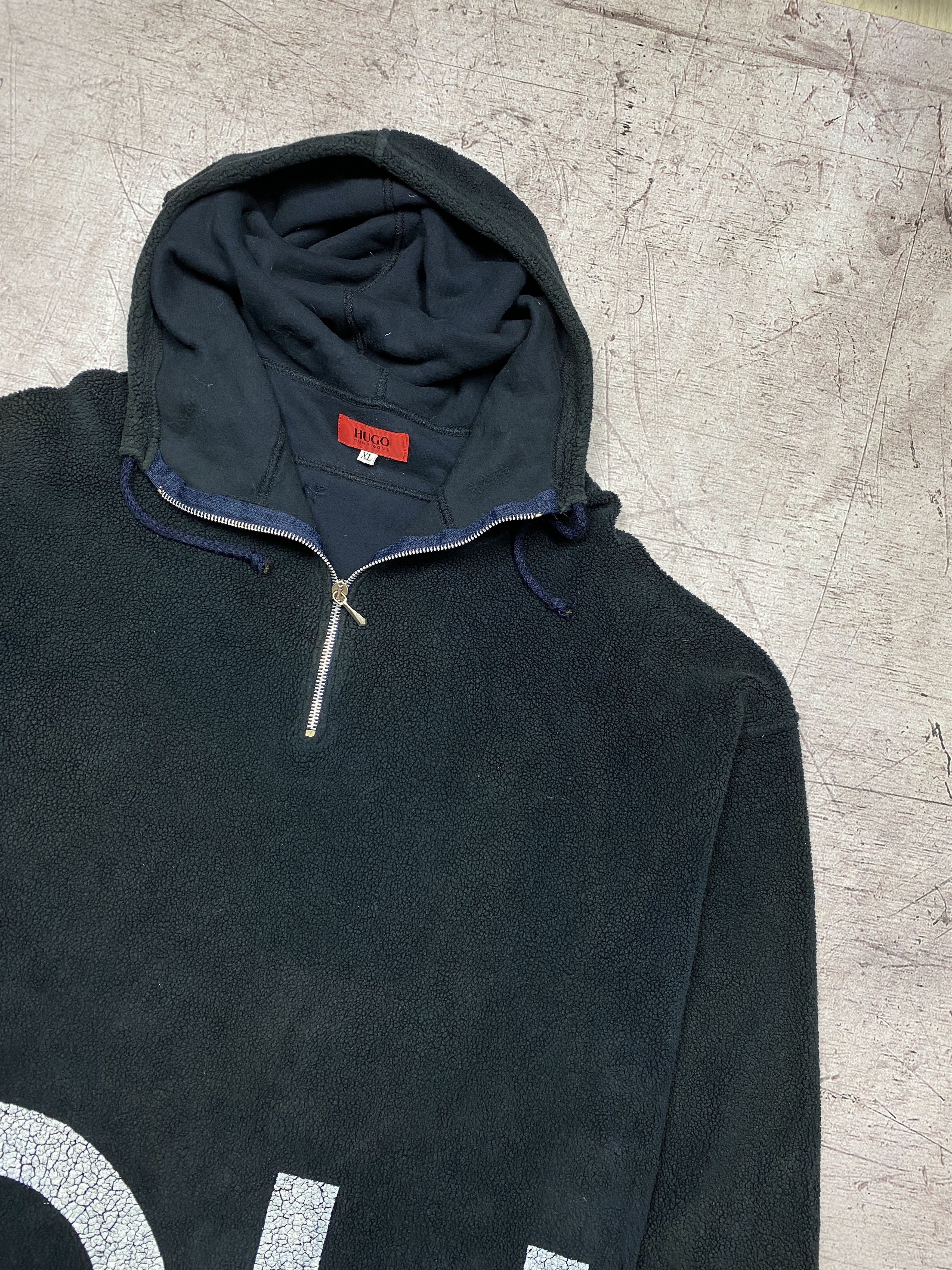 Hugo Boss × Vintage Hugo Boss Vintage Mens Teddy Fleece Jacket Size US XL / EU 56 / 4 - 2 Thumbnail
