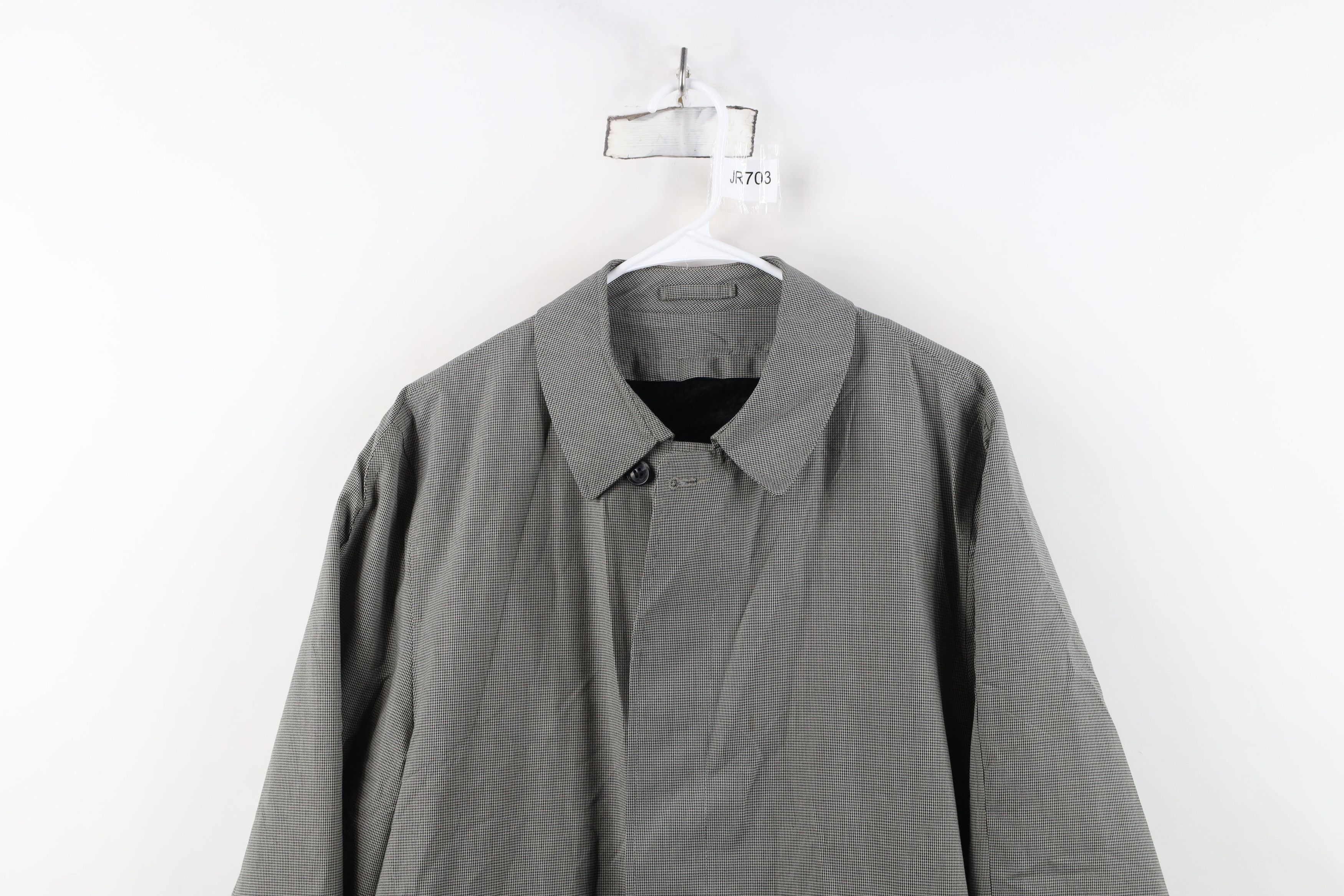 Vintage Vintage 60s Streetwear Houndstooth Rain Coat Jacket USA Size US XXL / EU 58 / 5 - 2 Thumbnail