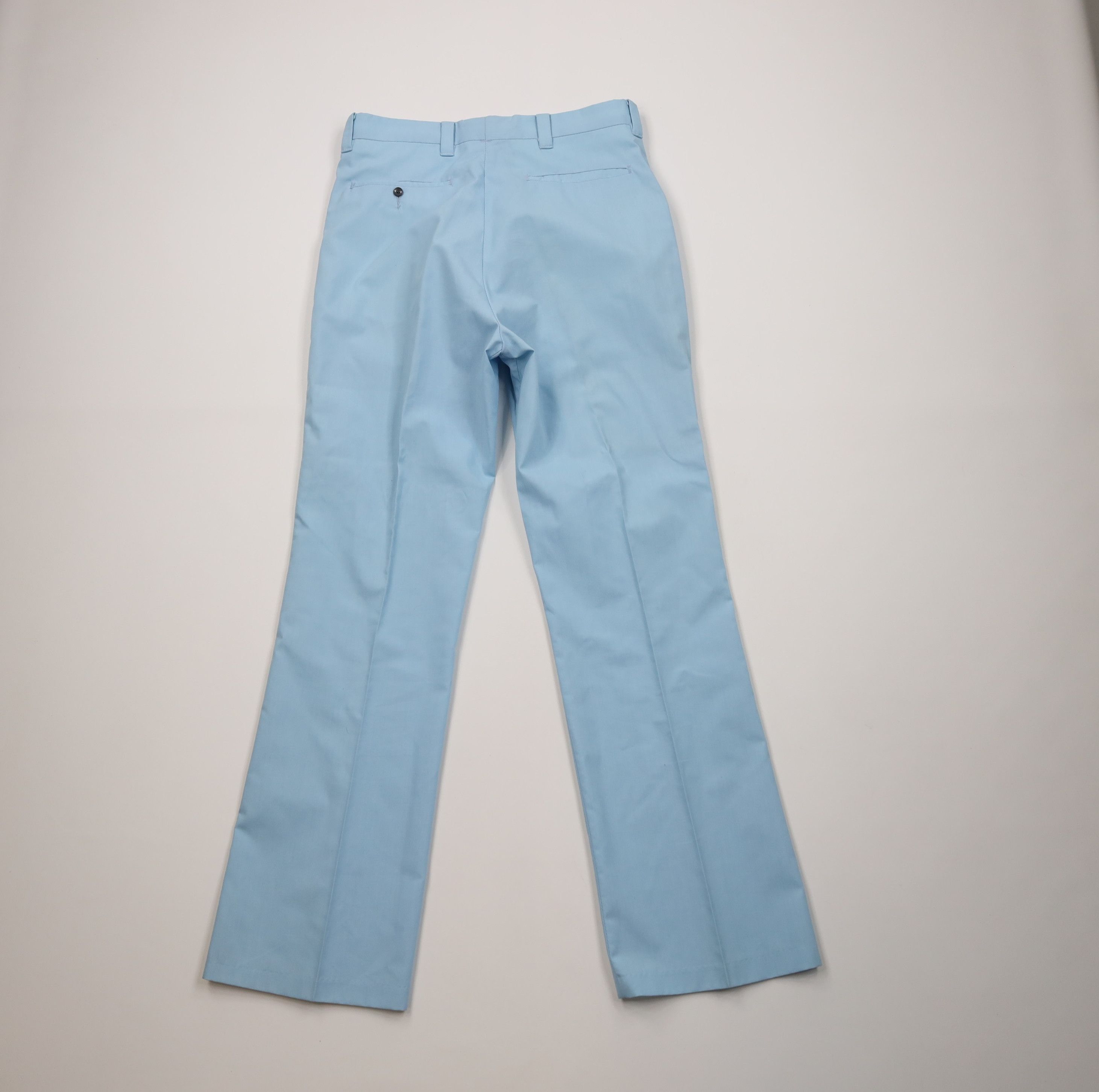 Vintage Vintage 70s Streetwear Wide Leg Chino Pants Carolina Blue US Size US 30 / EU 46 - 9 Thumbnail