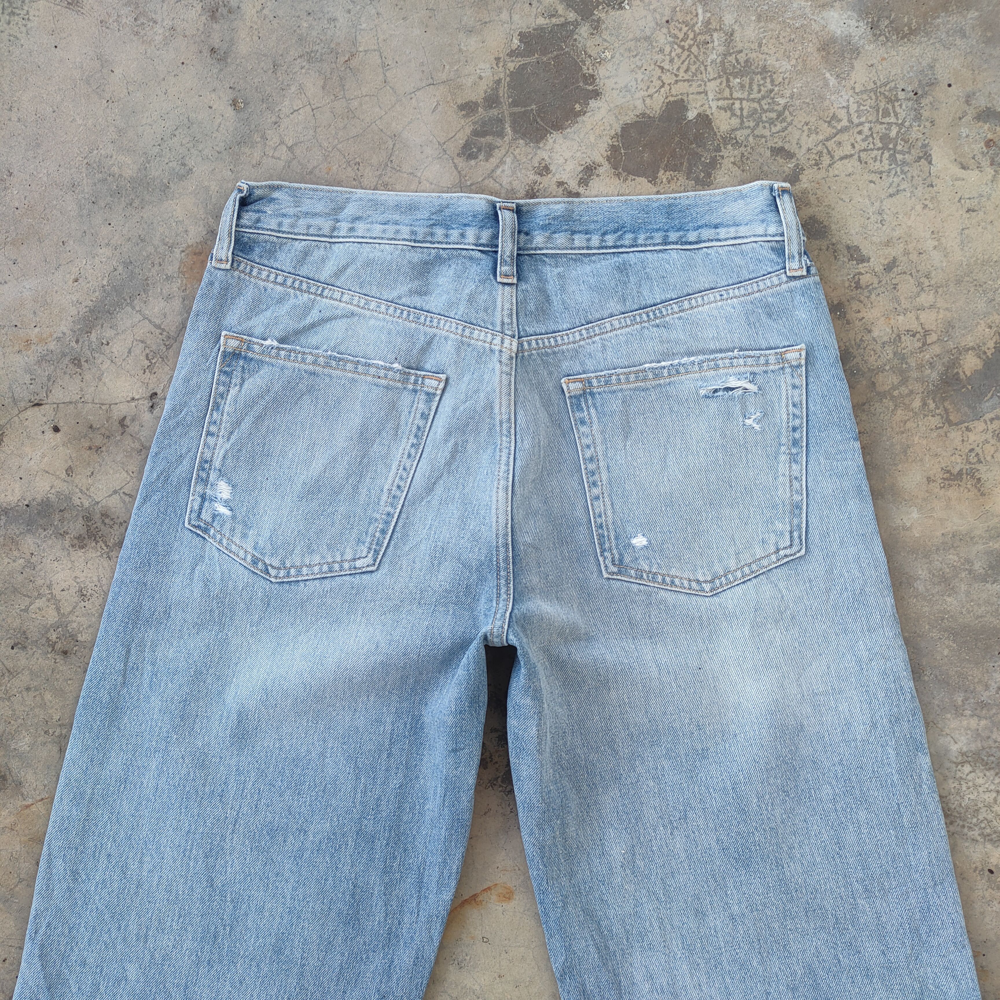 Gap VINTAGE JAPANESE FADED RIPPED DISTRESSED JEANS DENIM PANTS Size US 34 / EU 50 - 9 Thumbnail