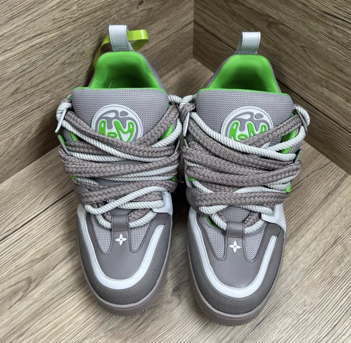 Louis Vuitton Louis Vuitton Skate Grey-Green Bread Sneakers J41 Size US 9 / EU 42 - 3 Thumbnail