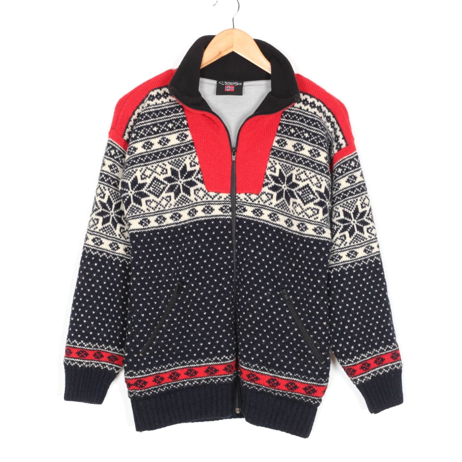 Vintage VINTAGE NORDLYS Jacket Men XS Fair Isle Lined Wool Mid-Length Multicoloured Wool Zip Regular Casual Size US XS / EU 42 / 0 - 2 Thumbnail