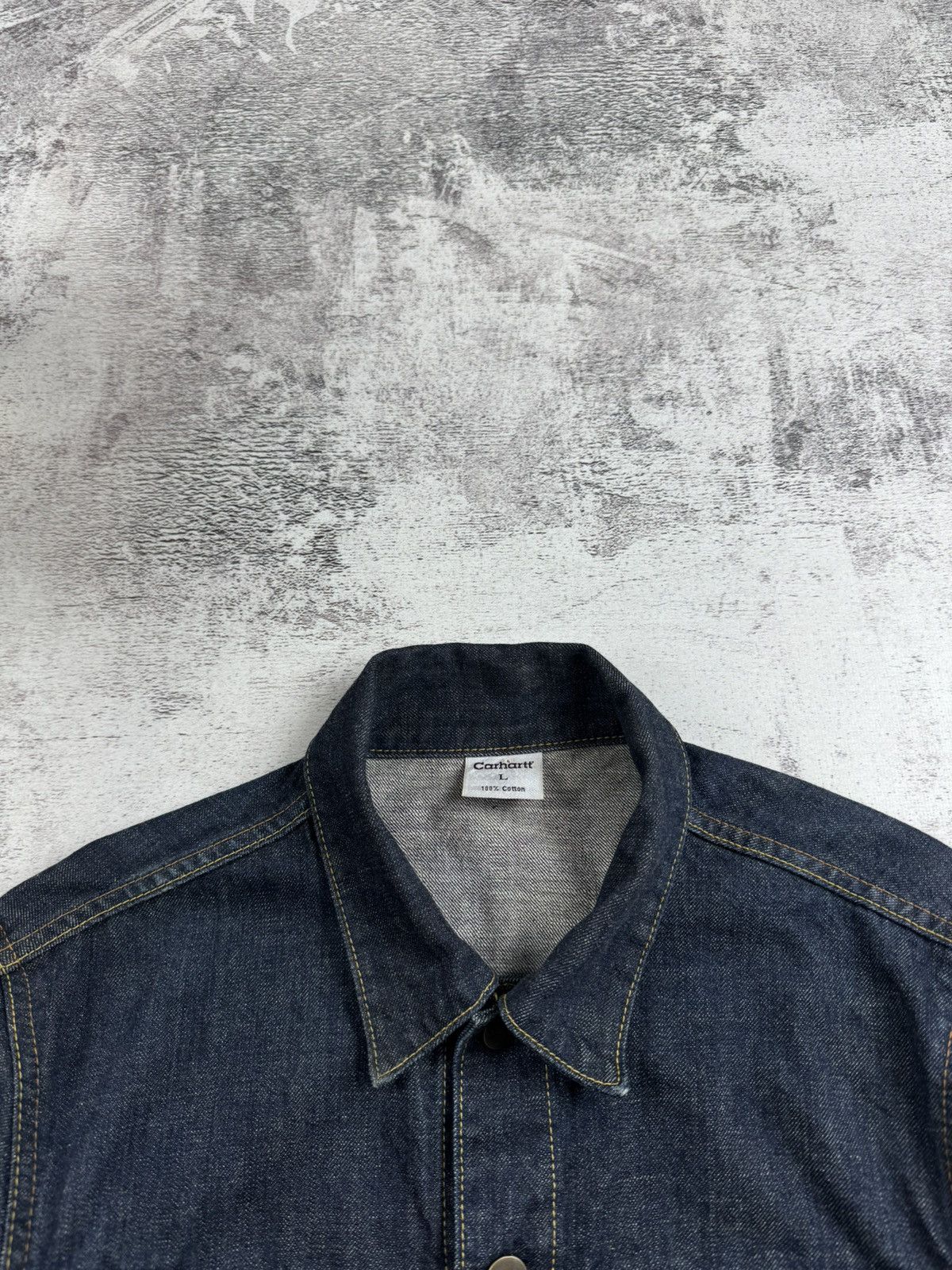 Carhartt Carhartt Denim Indigo USA Y2K Button Cotton Women’s Large Blazer Coat Jacket Size L / US 10 / IT 46 - 10 Thumbnail