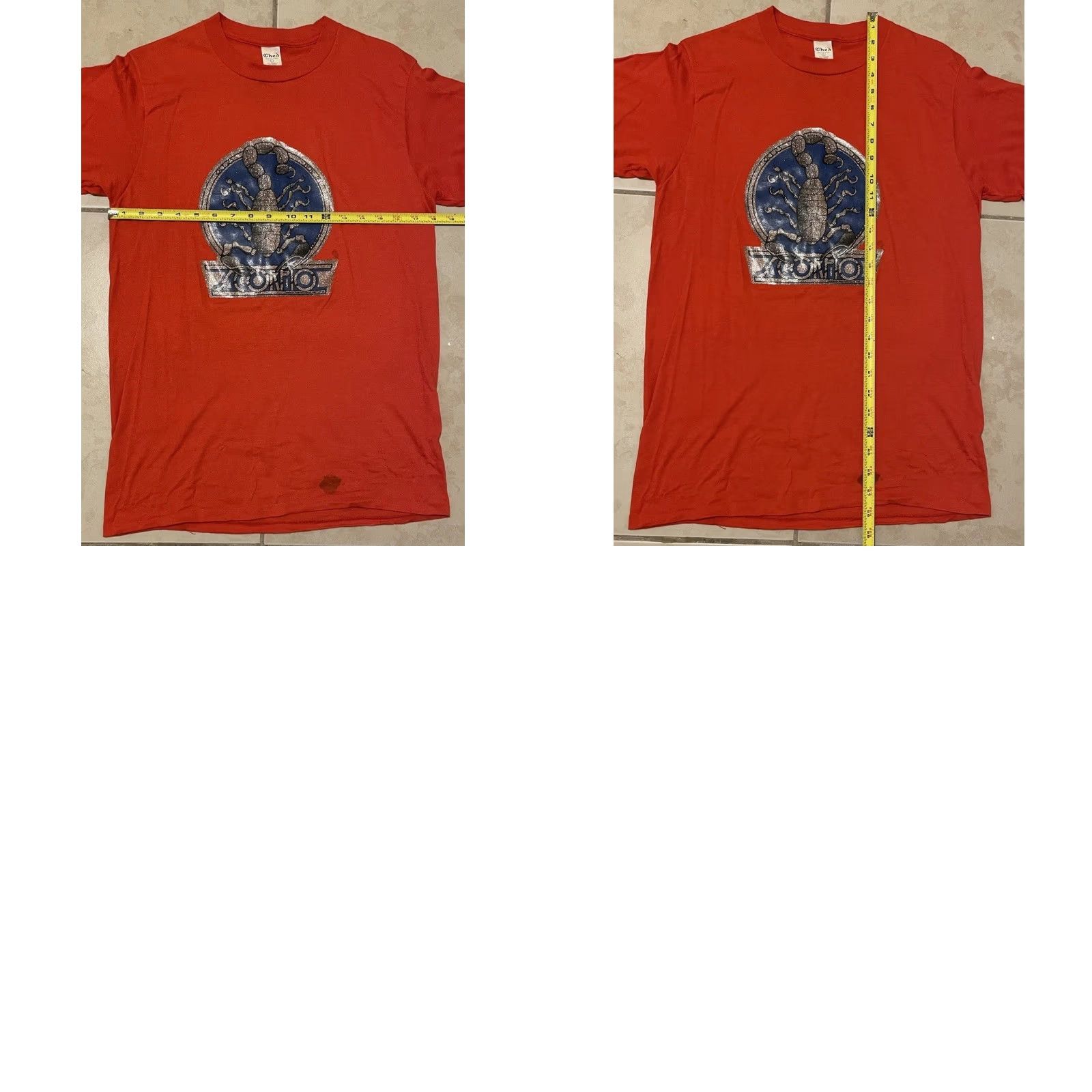 Vintage VINTAGE Scorpio Zodiac Shirt M Red USA 70s 80s Grunge Retro 90s Cartoon Punk Rock Grunge T-Shirt Mens Size US M / EU 48-50 / 2 - 8 Thumbnail